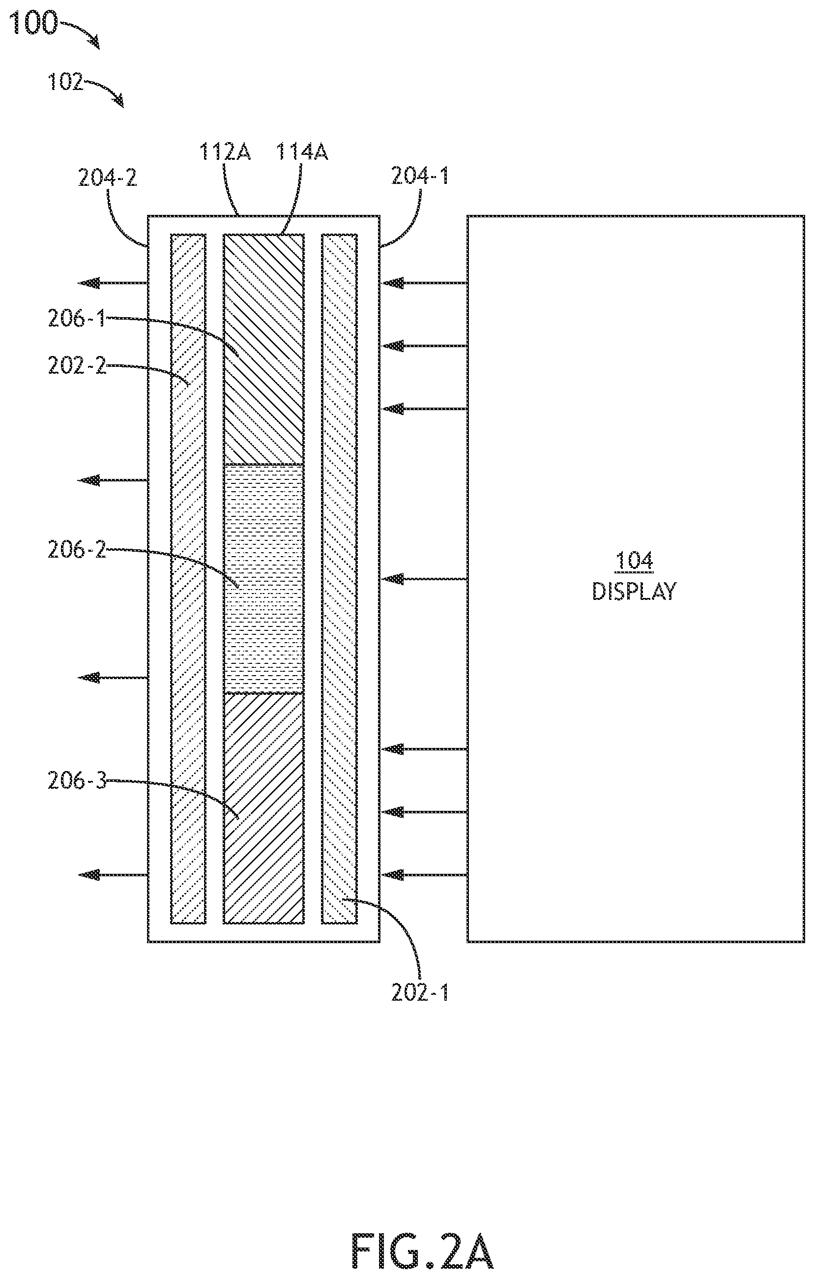 Patent US12345992 Figure 2 – System having an optical transmission layer for dimming enhancement of display comprising an ambient light sensor and method therefor