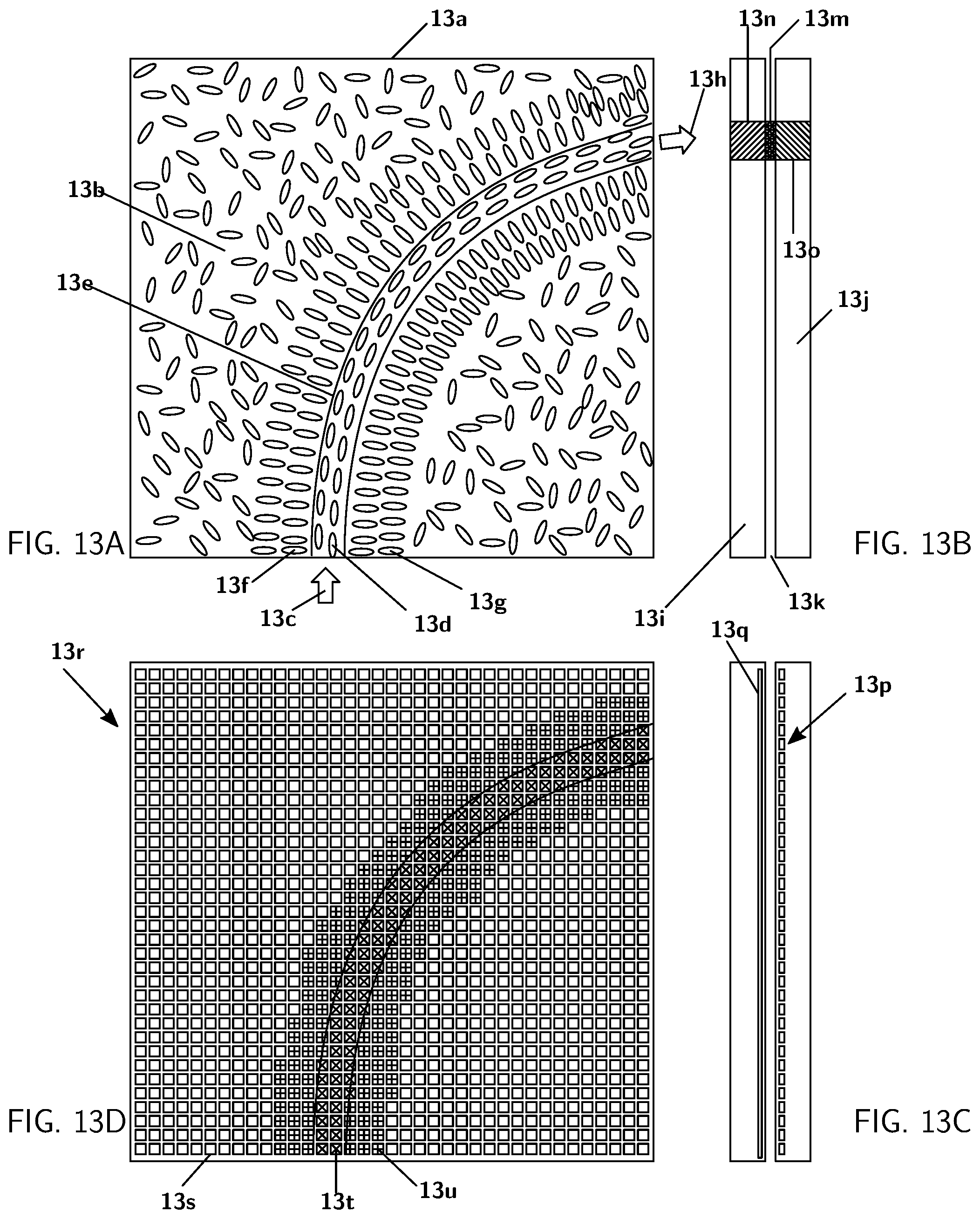 Patent US12345993 Figure 13 – Light control by means of forced translation, rotation, orientation, and deformation of particles using dielectrophoresis