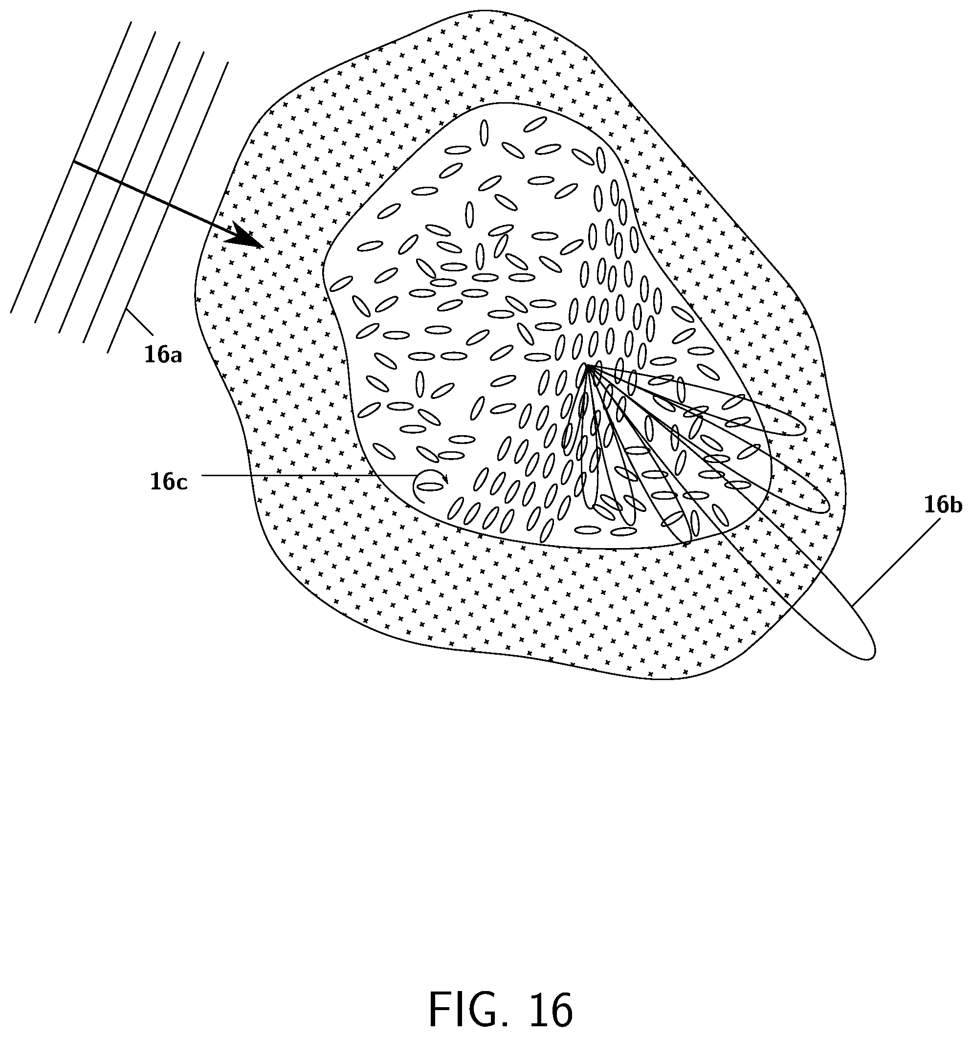 Patent US12345993 Figure 16 – Light control by means of forced translation, rotation, orientation, and deformation of particles using dielectrophoresis