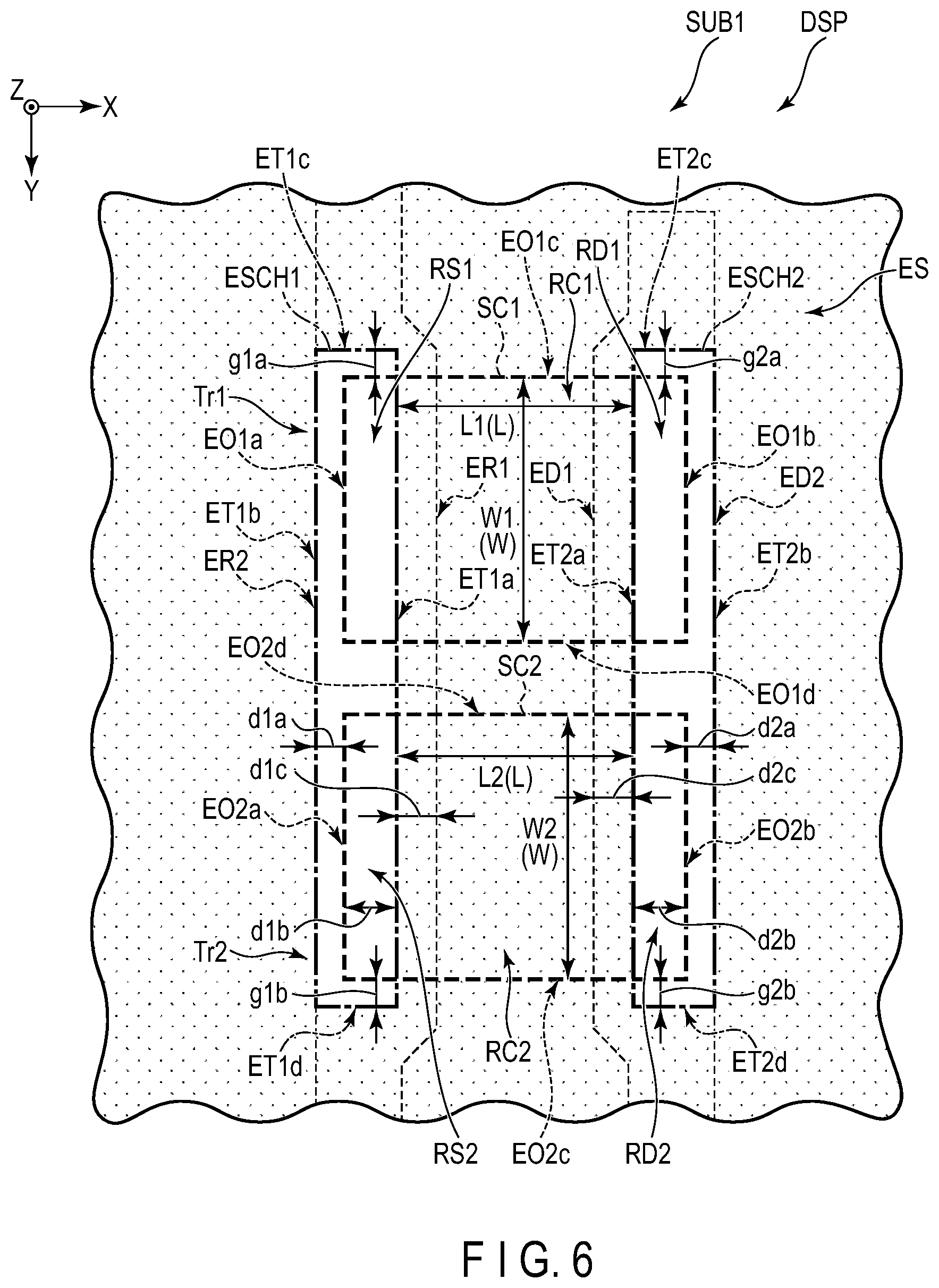 Patent US12345996 Figure 6 – Semiconductor substrate usable in an electrophoretic display device