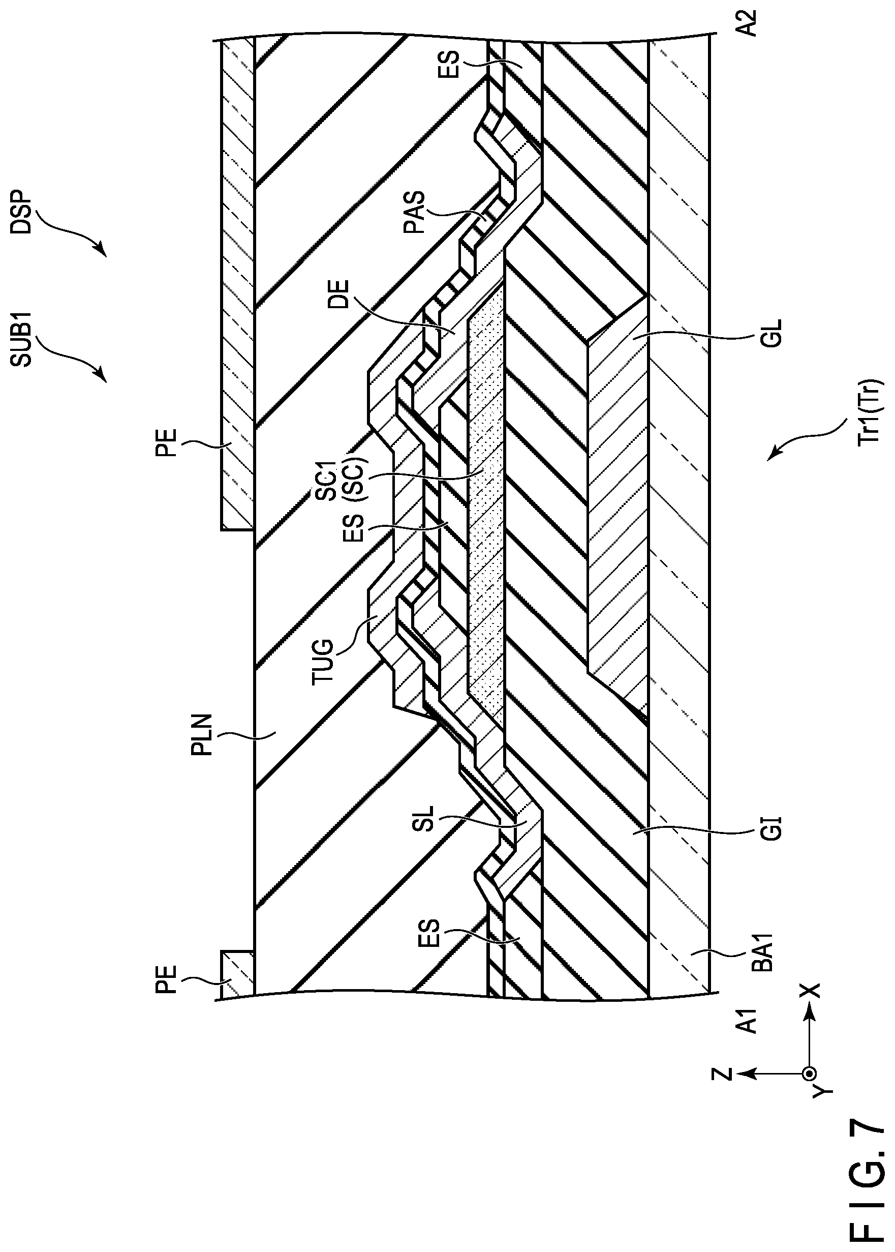 Patent US12345996 Figure 7 – Semiconductor substrate usable in an electrophoretic display device