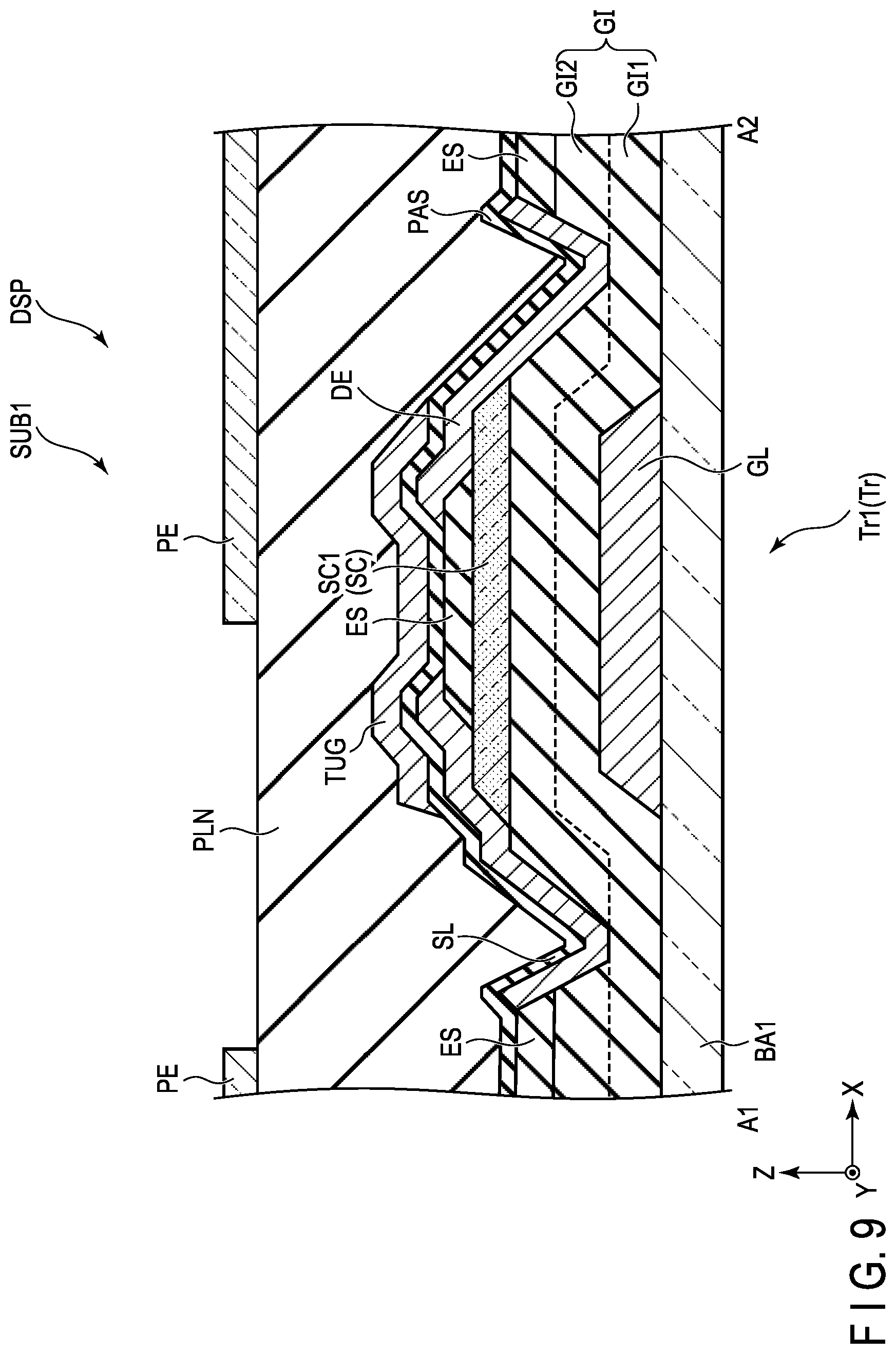 Patent US12345996 Figure 9 – Semiconductor substrate usable in an electrophoretic display device