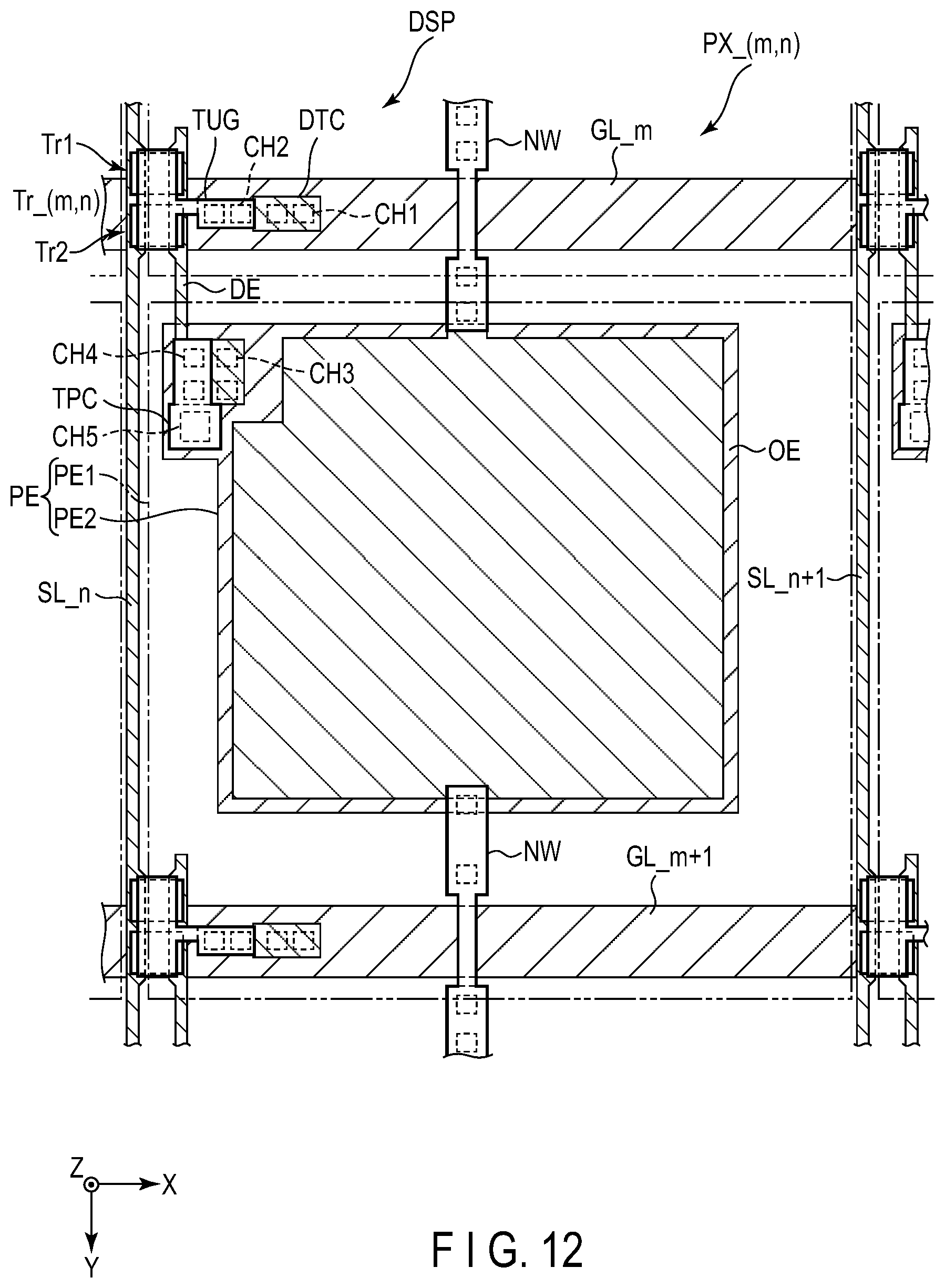Patent US12345996 Figure 12 – Semiconductor substrate usable in an electrophoretic display device