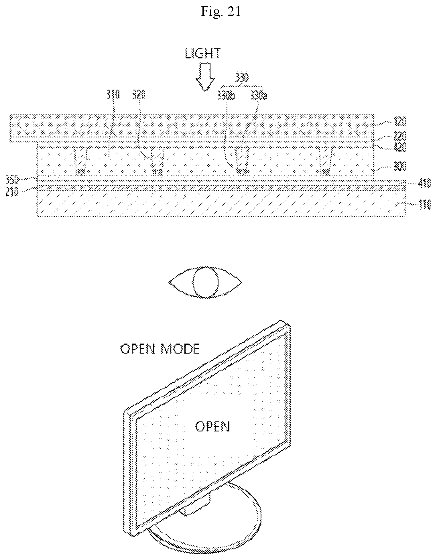 Patent US12345997 Figure 12 – Light route control member and display device comprising same