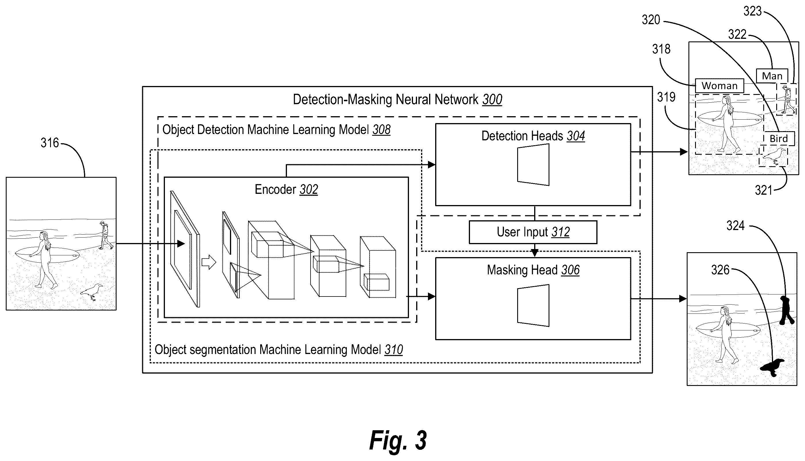 Patent US12347005 Figure 3 – Generating and using behavioral policy graphs that assign behaviors to objects for digital image editing