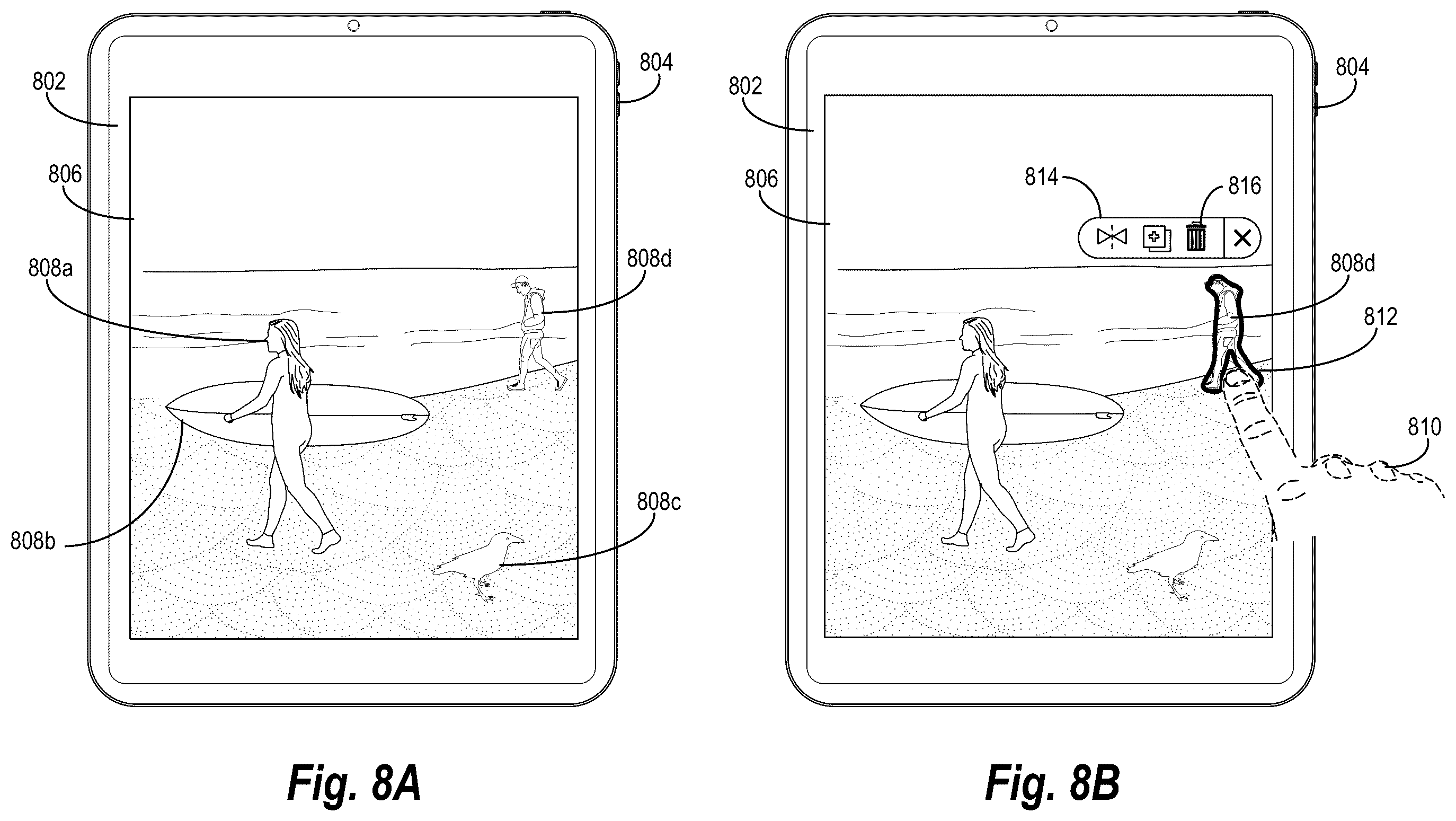 Patent US12347005 Figure 8 – Generating and using behavioral policy graphs that assign behaviors to objects for digital image editing