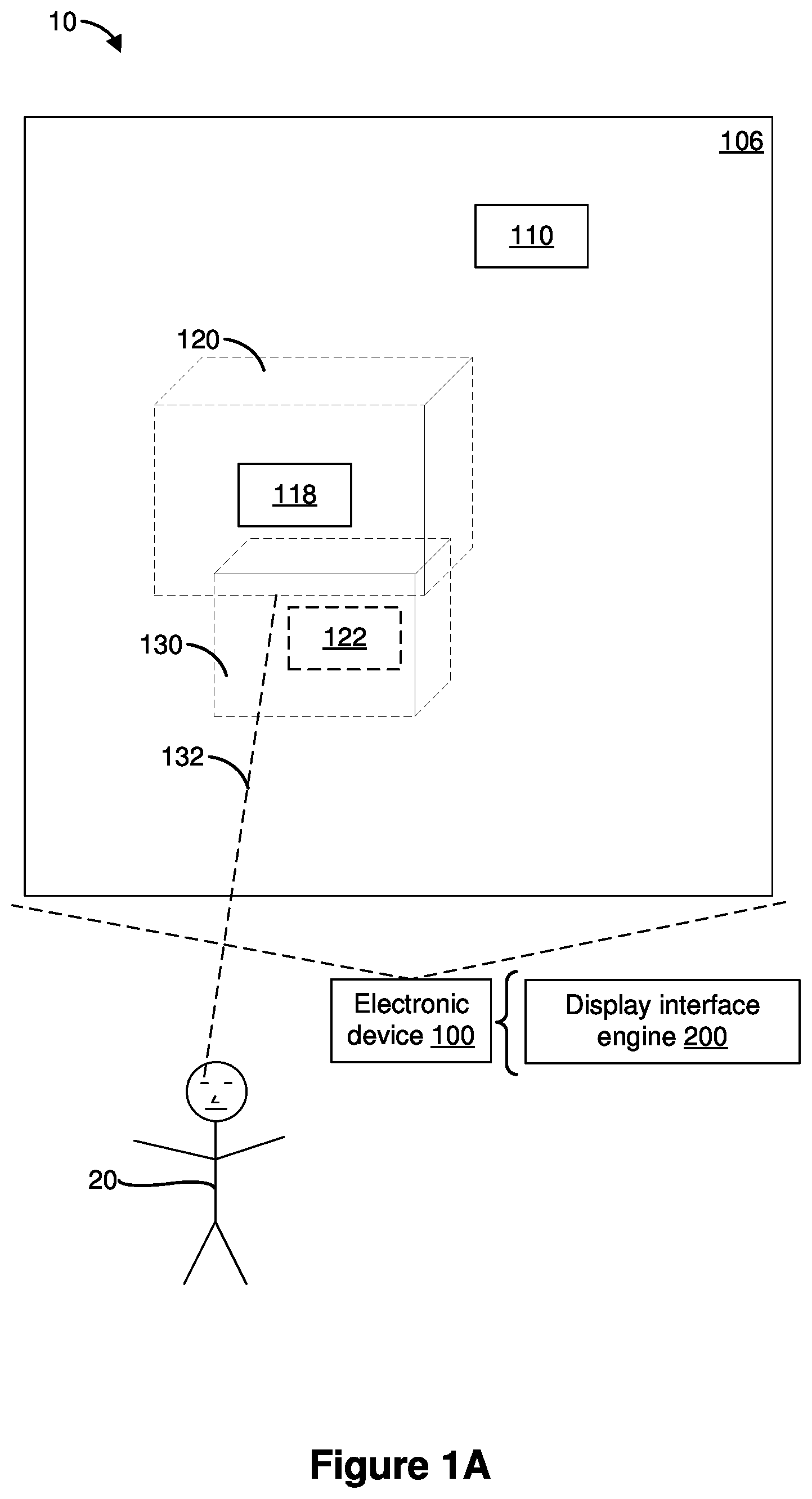 Patent US12347025 Figure 1 – Restricting display area of applications