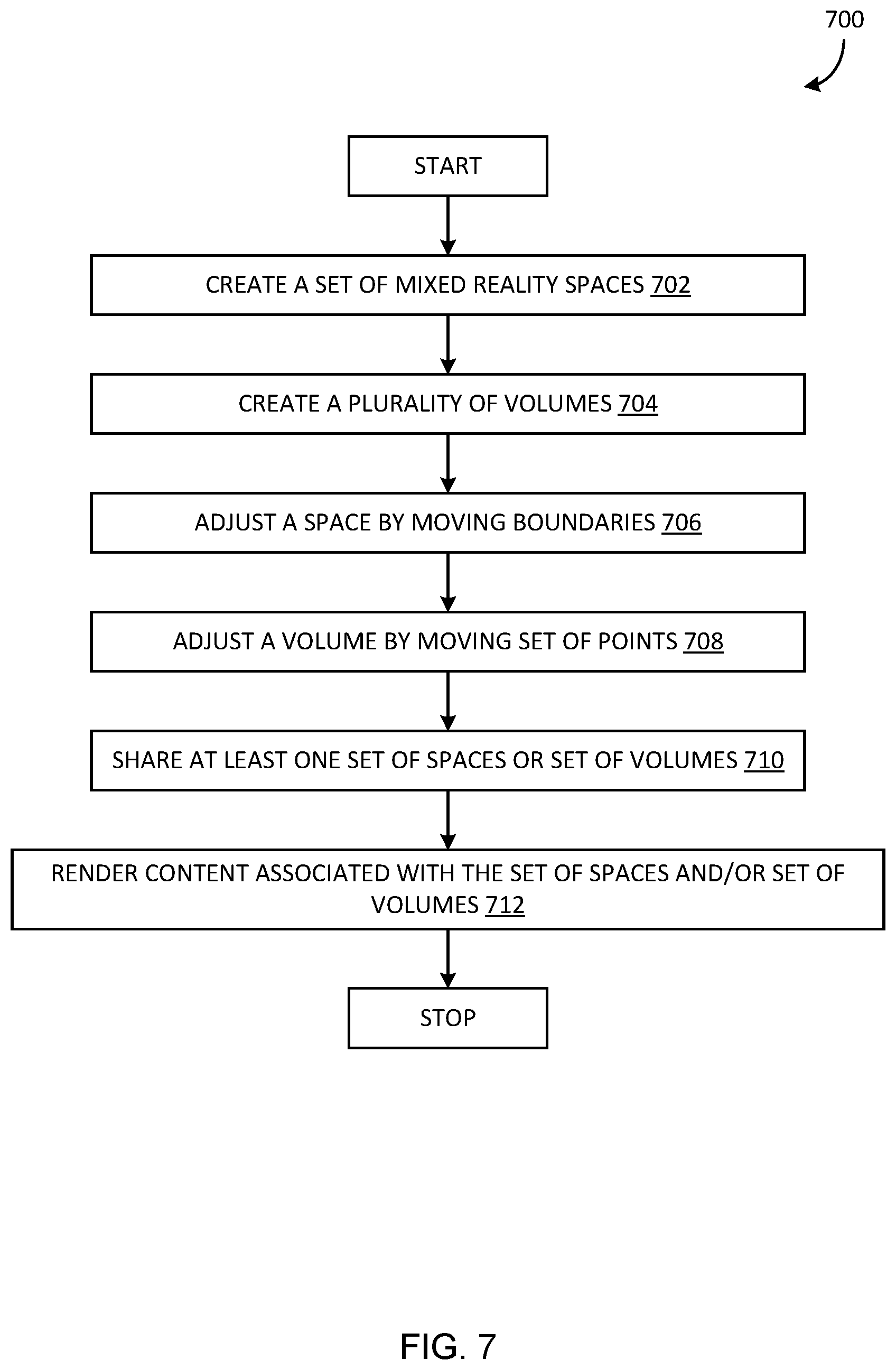 Patent US12347040 Figure 9 – Controlling application state in a mixed reality installation