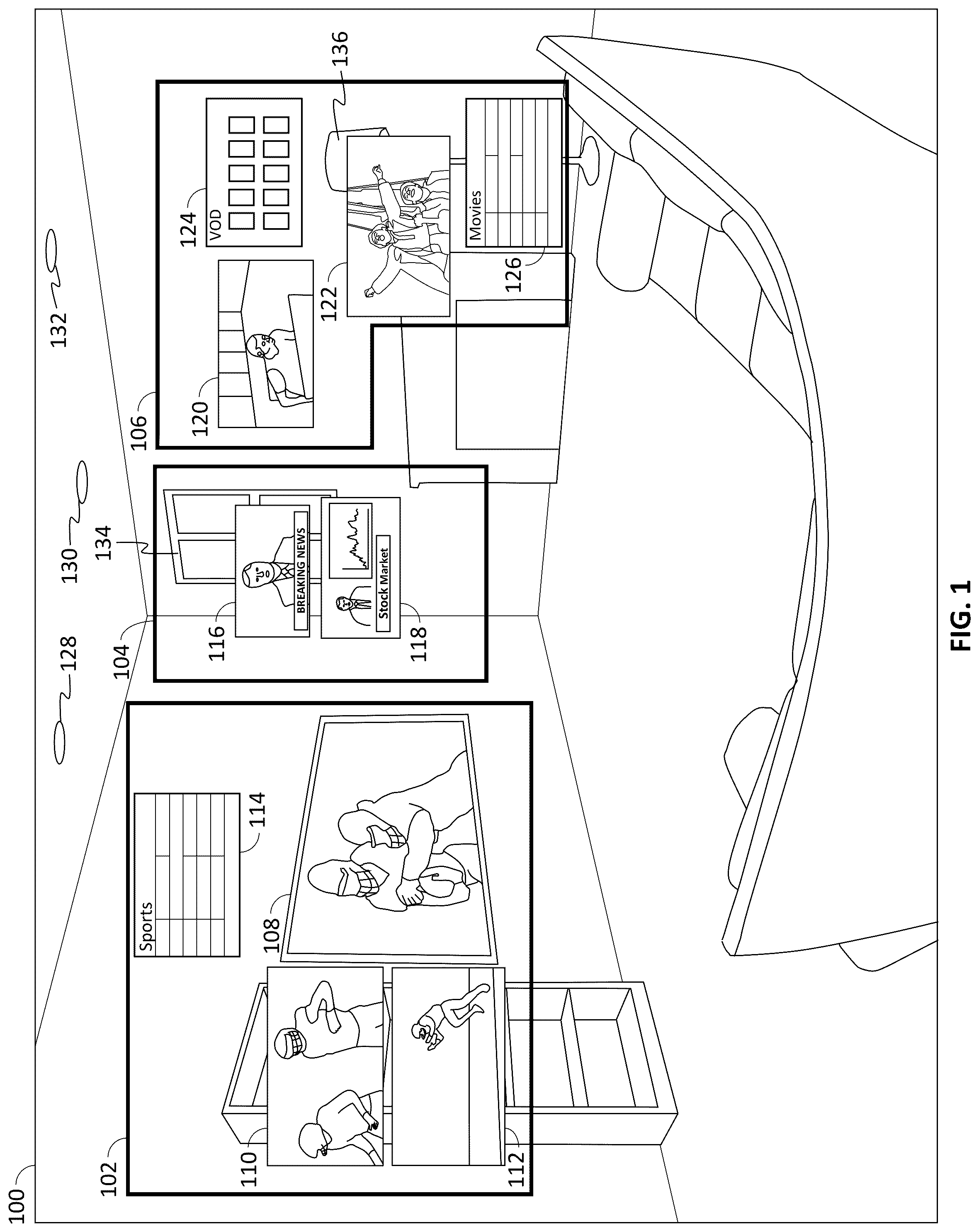 Patent US12347041 Figure 1 – Systems and methods for improved quality of experience in augmented reality displays using light intensity measurements