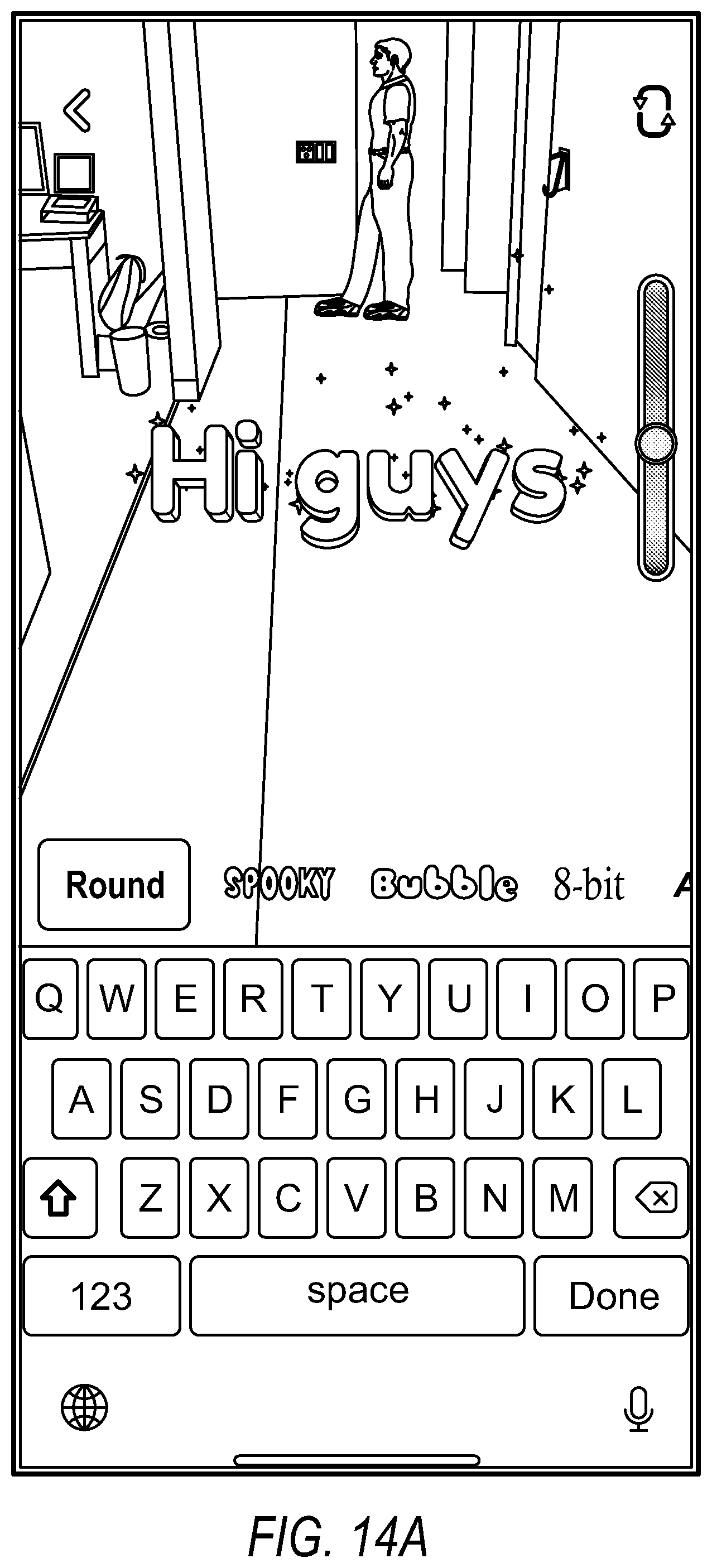 Patent US12347045 Figure 19 – 3D captions with semantic graphical elements