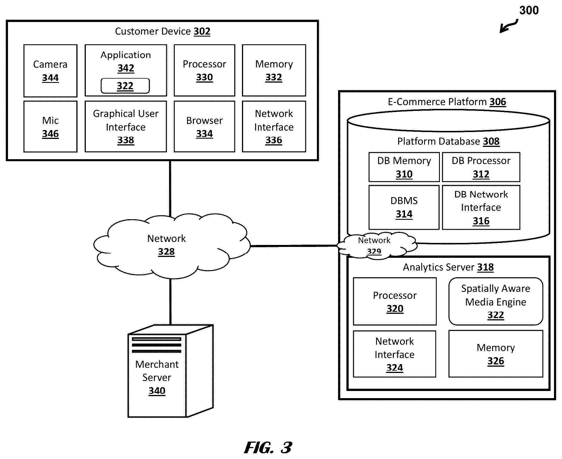 Patent US12347046 Figure 3 – Augmented reality enabled dynamic product presentation