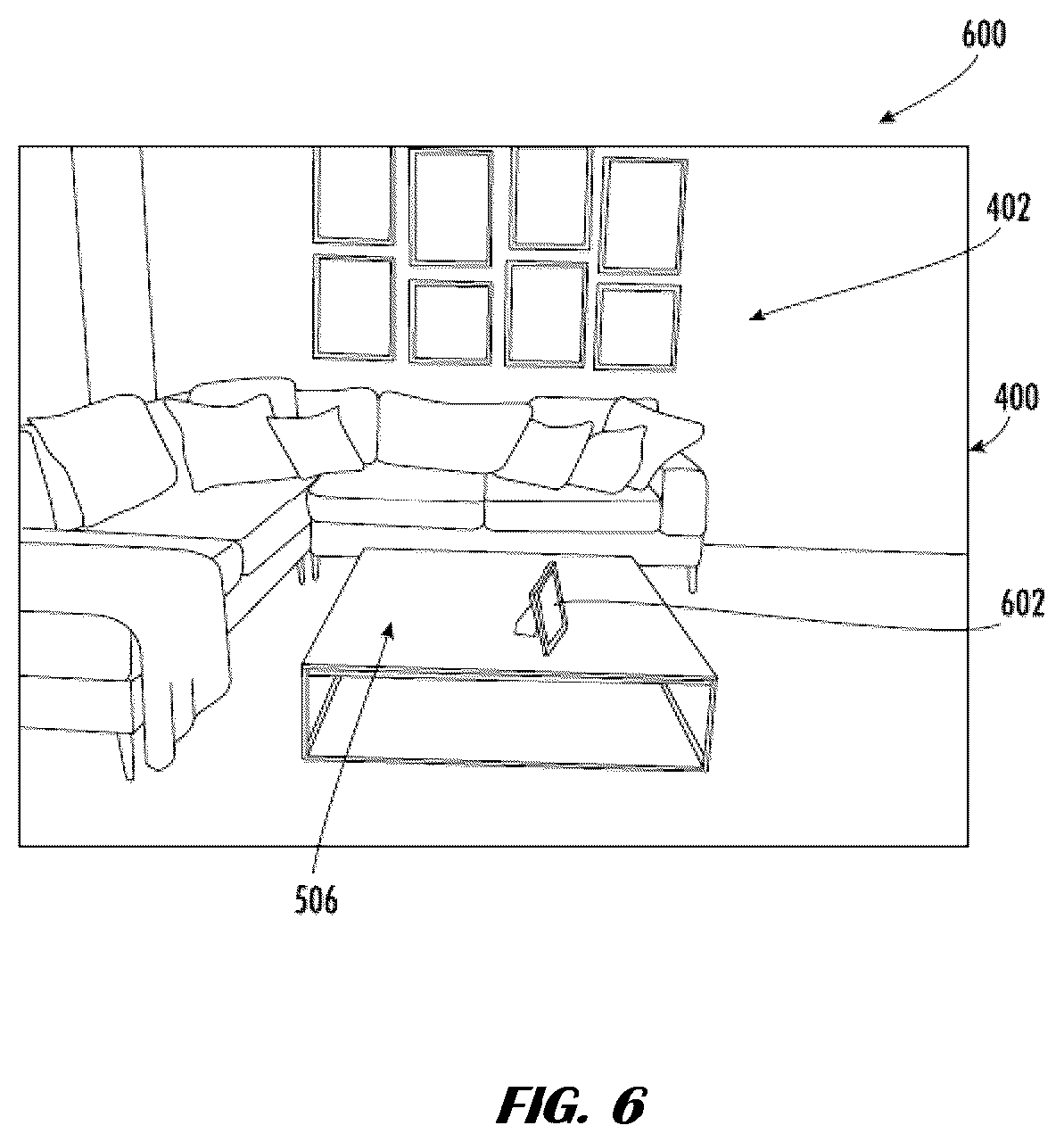Patent US12347046 Figure 6 – Augmented reality enabled dynamic product presentation