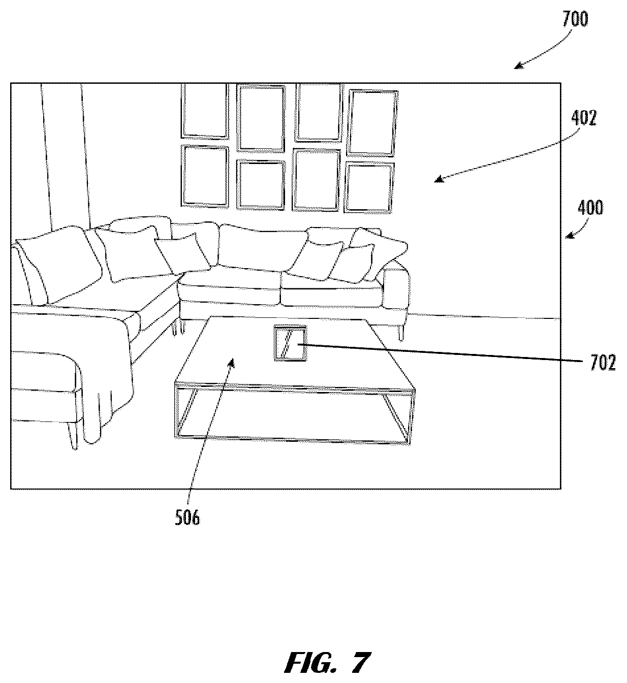Patent US12347046 Figure 7 – Augmented reality enabled dynamic product presentation