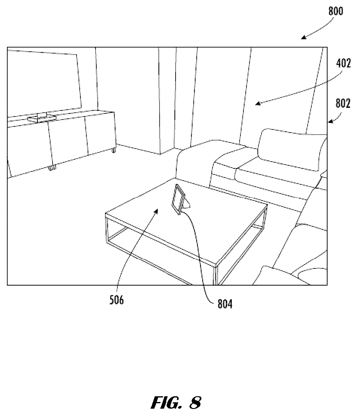 Patent US12347046 Figure 8 – Augmented reality enabled dynamic product presentation