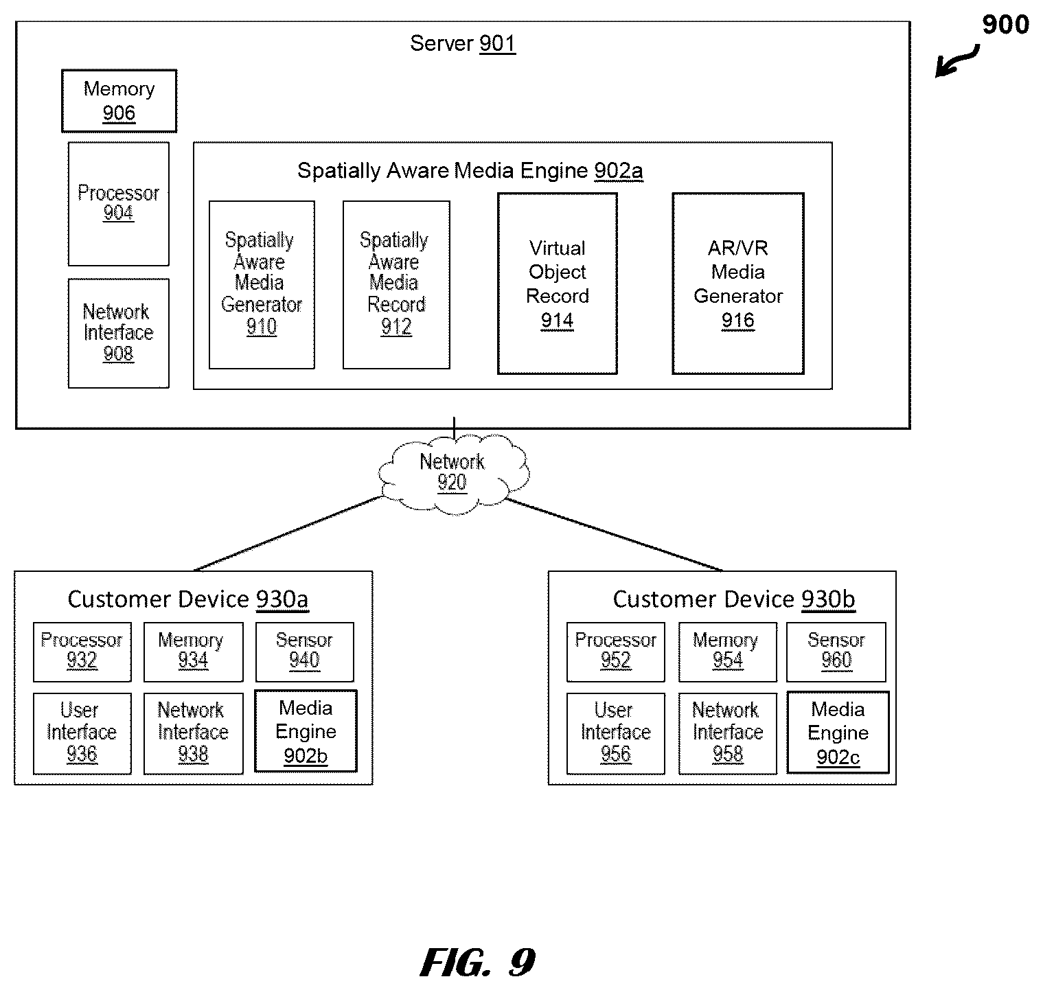 Patent US12347046 Figure 9 – Augmented reality enabled dynamic product presentation