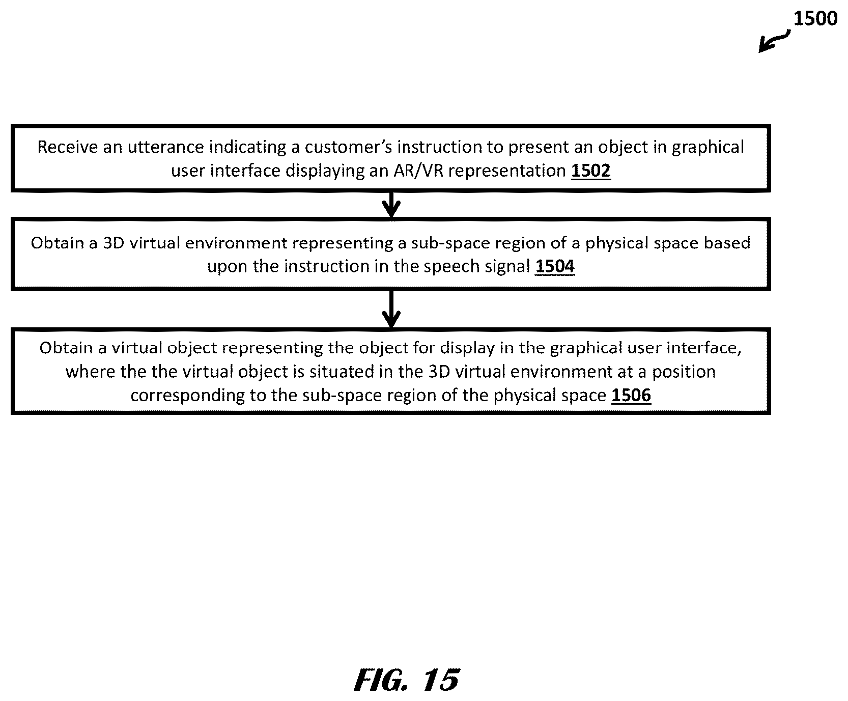 Patent US12347046 Figure 15 – Augmented reality enabled dynamic product presentation