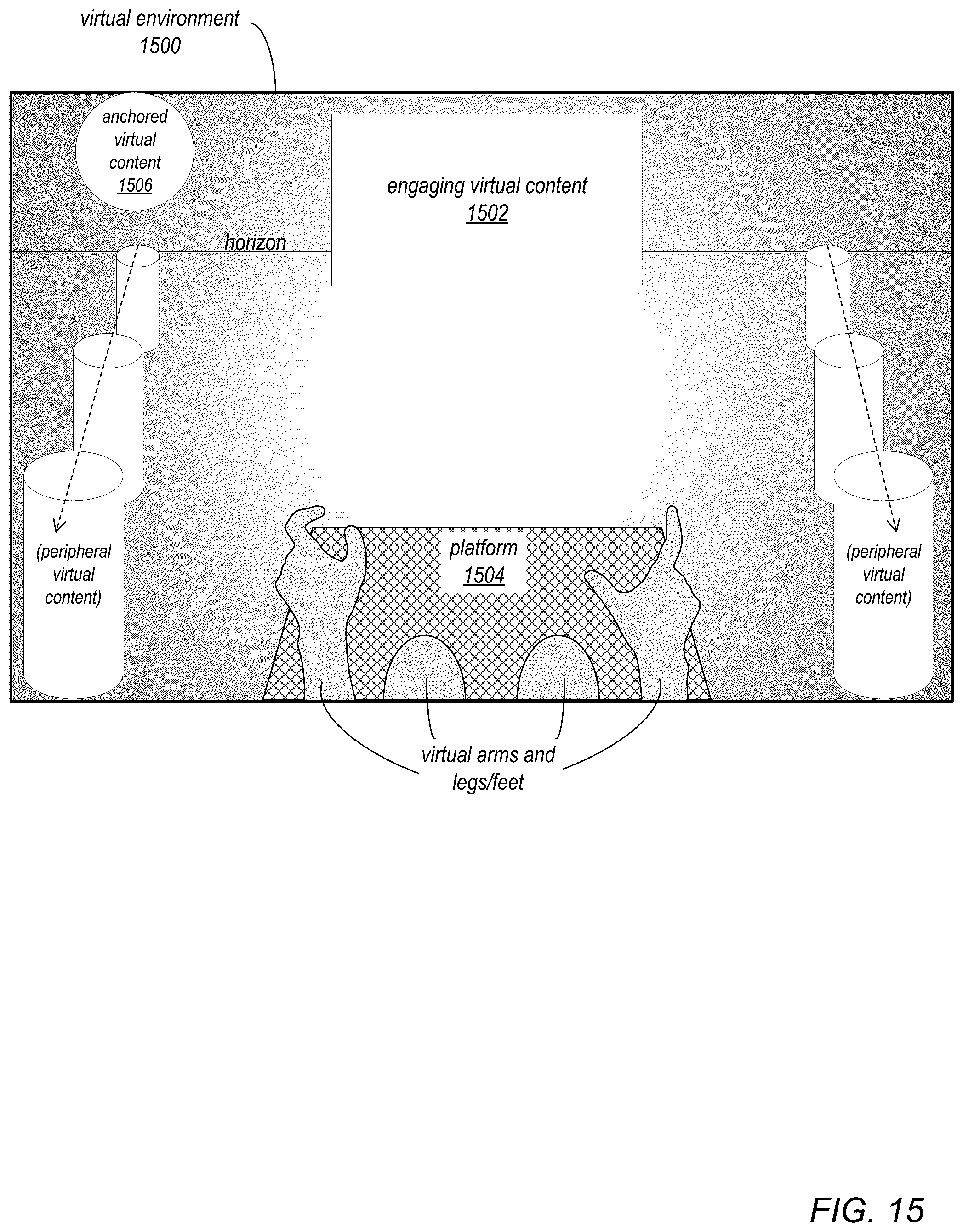 Patent US12347047 Figure 15 – Immersive virtual display