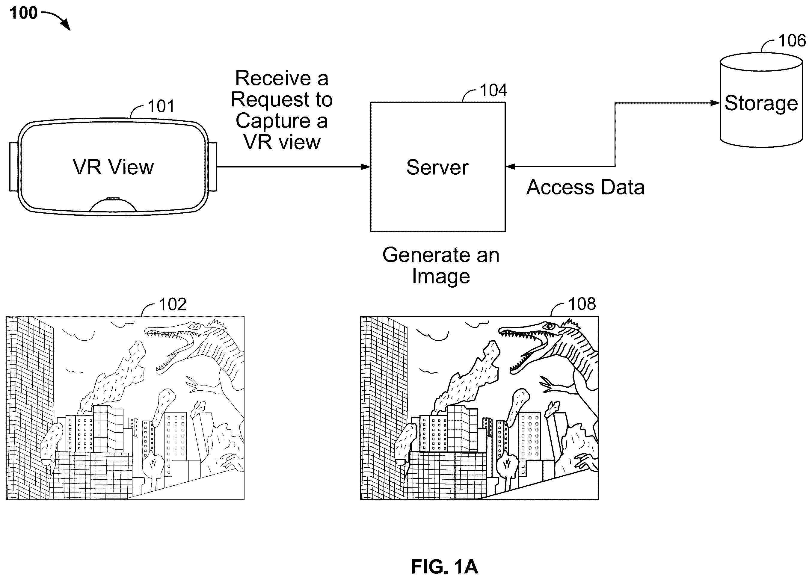 Patent US12347055 Figure 1 – Visual effects and content enhancements for VR