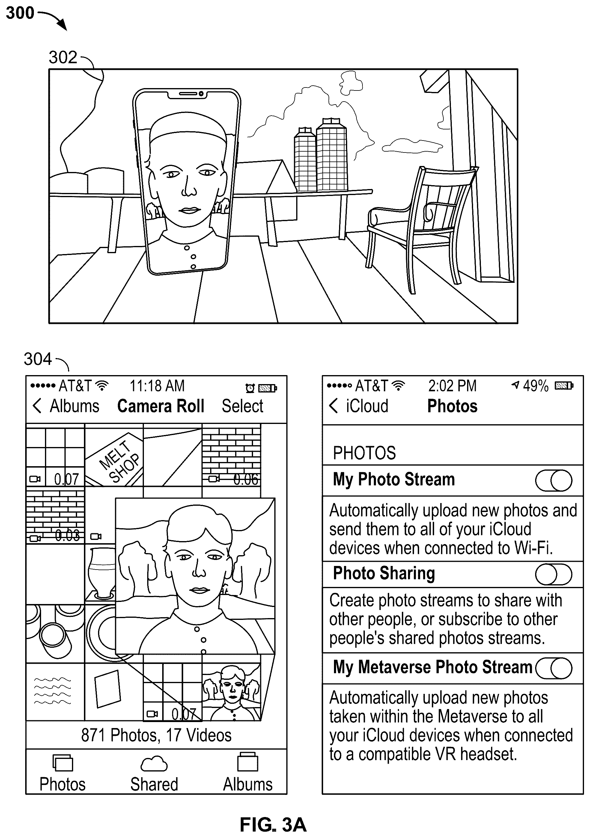 Patent US12347055 Figure 6 – Visual effects and content enhancements for VR