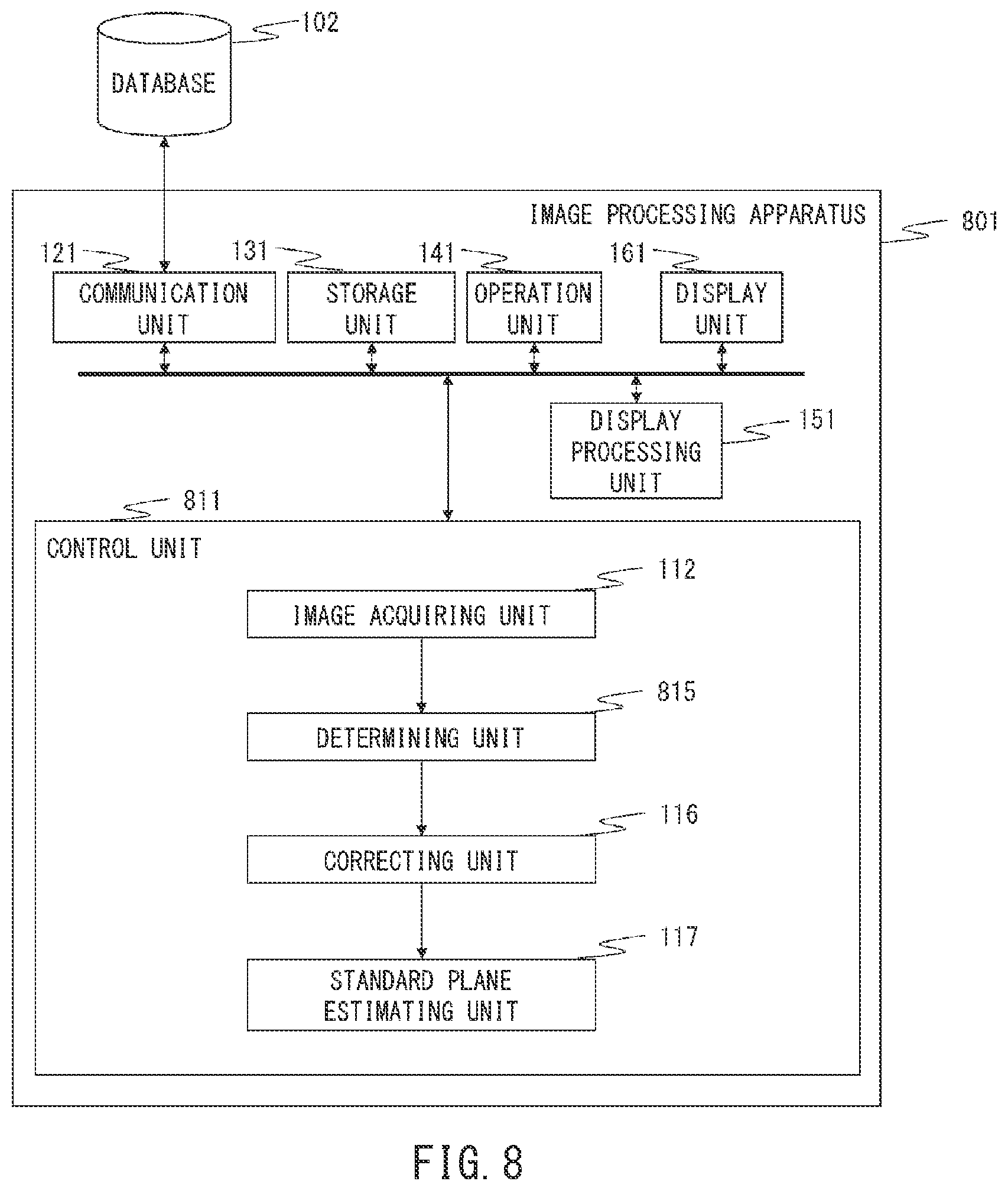 Patent US12347069 Figure 8 – Image processing apparatus, image processing method and non-transitory computer readable medium