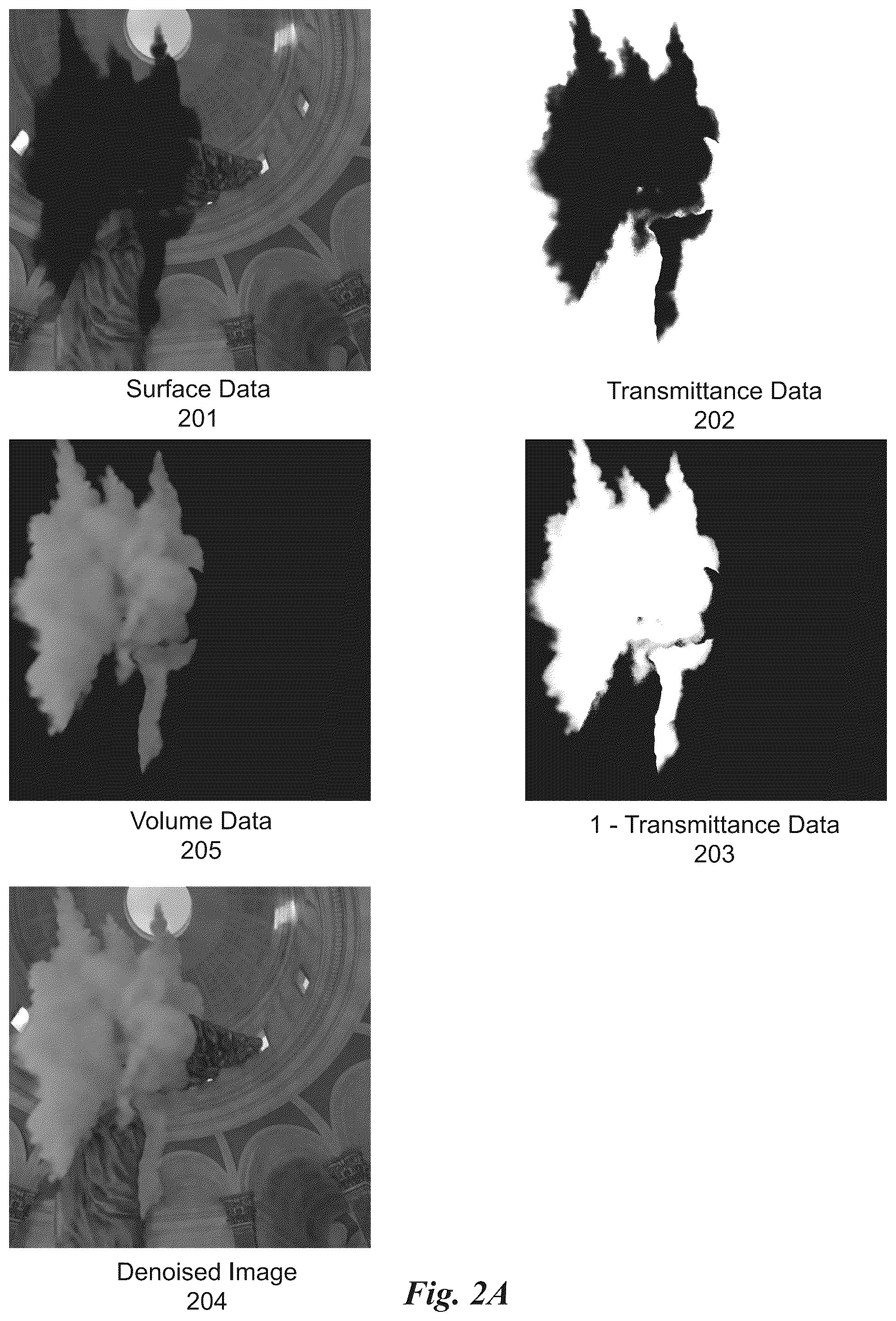Patent US12347076 Figure 5 – Joint neural denoising of surfaces and volumes