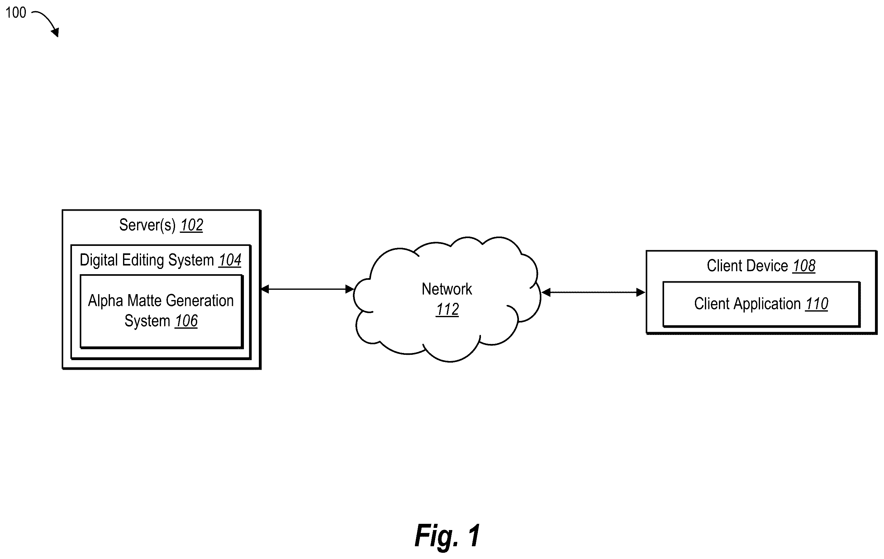 Patent US12347116 Figure 1 – Generating alpha mattes utilizing deep learning