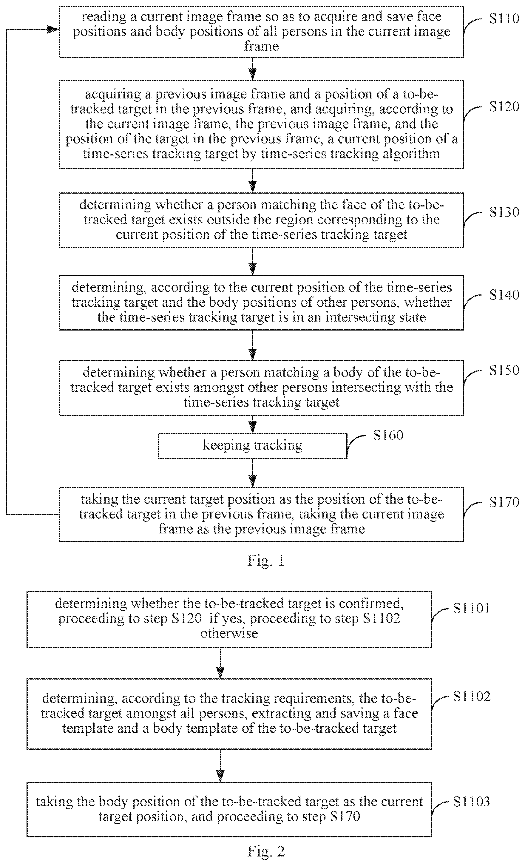 Patent US12347120 — Vision-based target tracking method, system, equipment, and storage medium — Figure 1