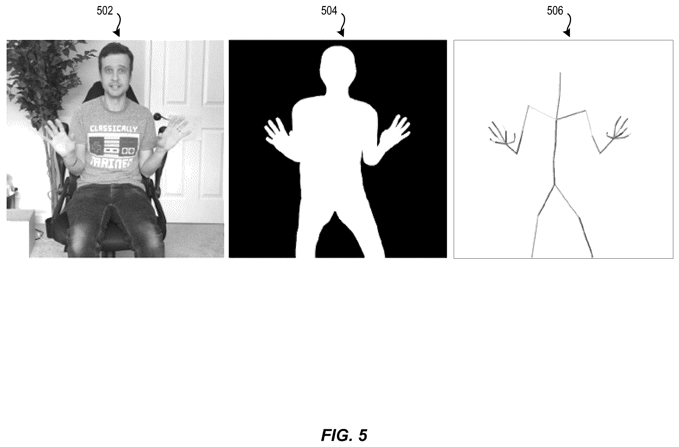 Patent US12347135 Figure 5 – Generating gesture reenactment video from video motion graphs using machine learning
