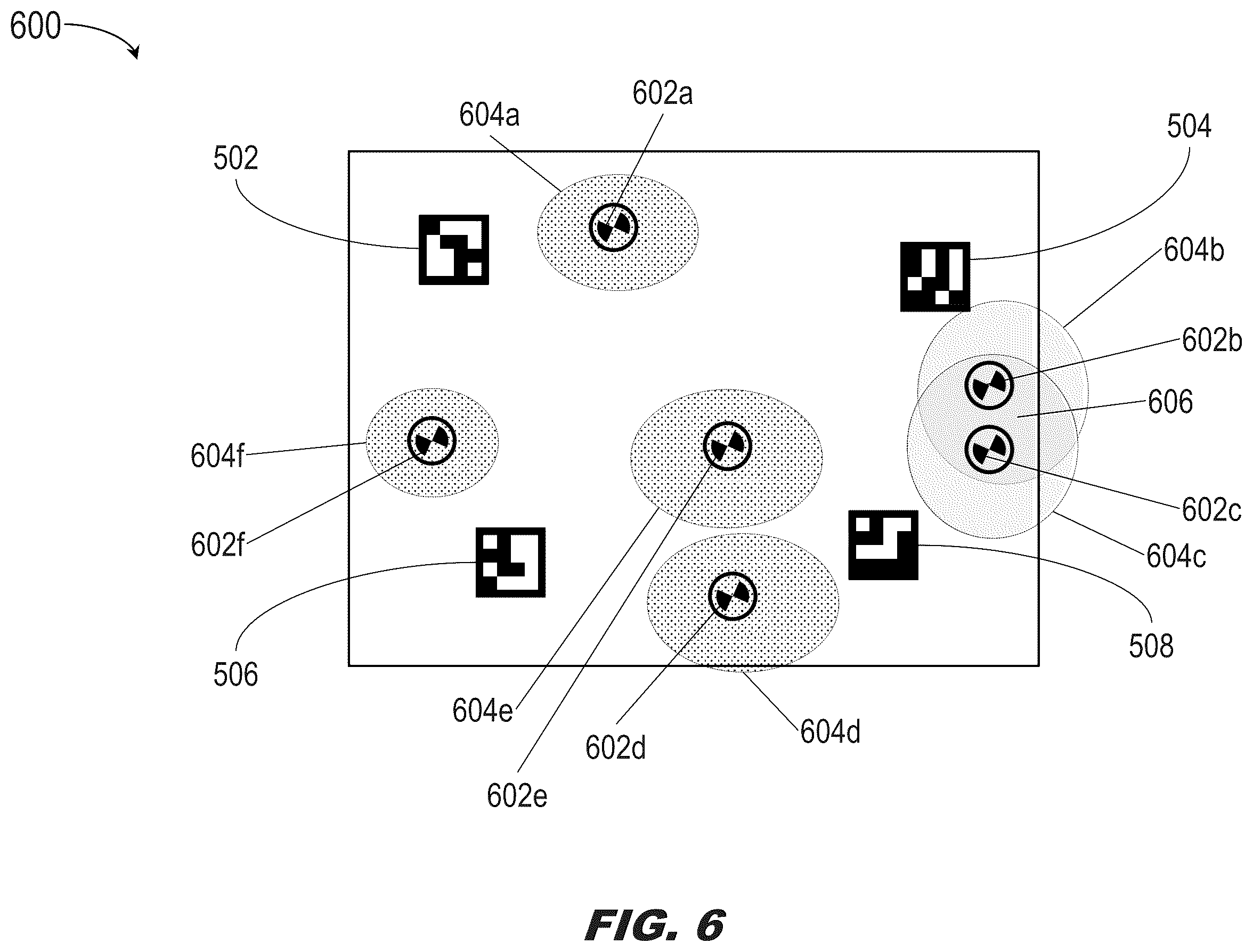 Patent US12347139 Figure 8 – High-confidence optical head pose correspondence mapping with multiple lower-density markers for high-integrity headtracking on a headworn display (HWD)