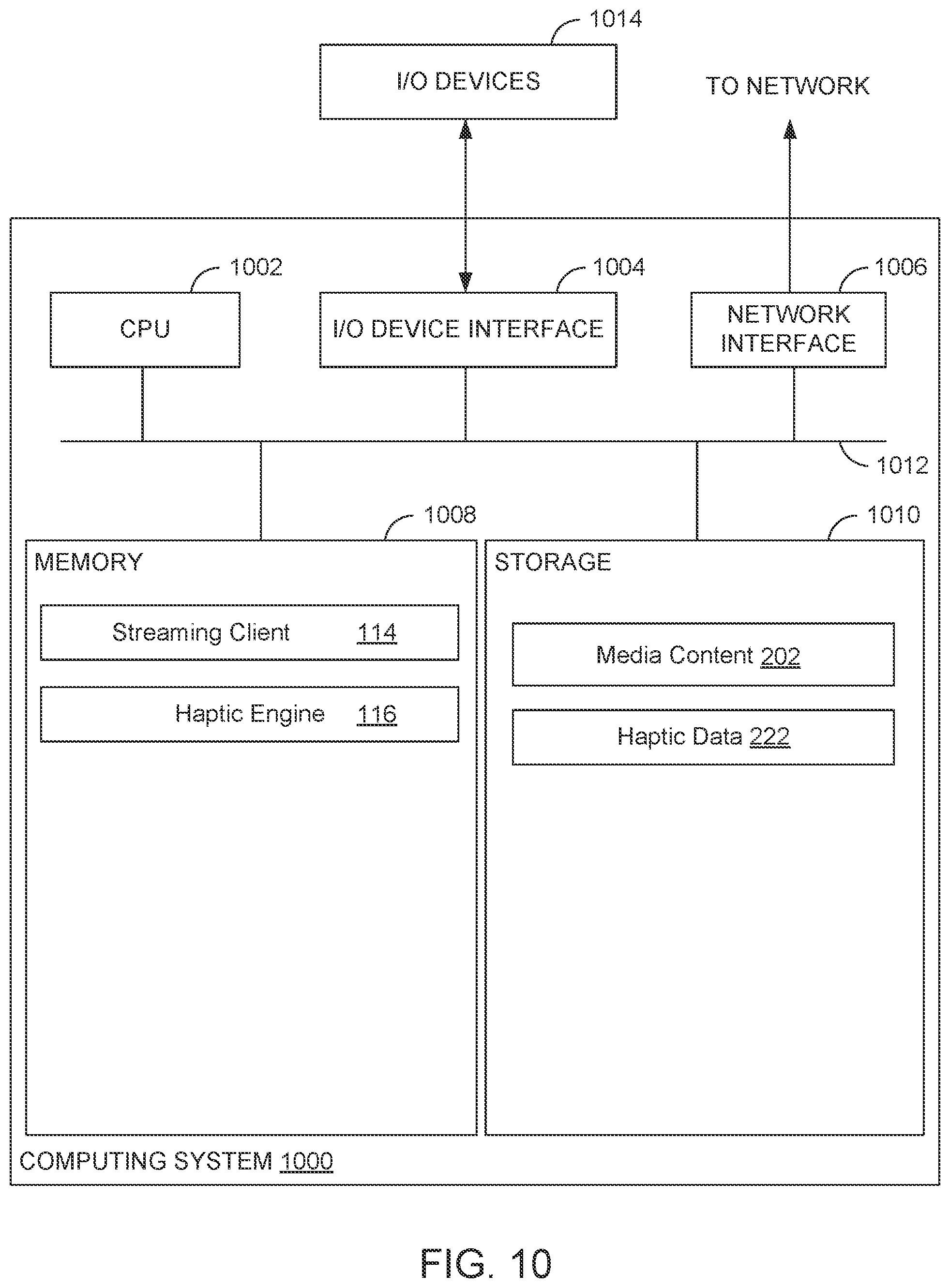 Patent US12347194 Figure 10 – Automated generation of haptic effects based on haptics data