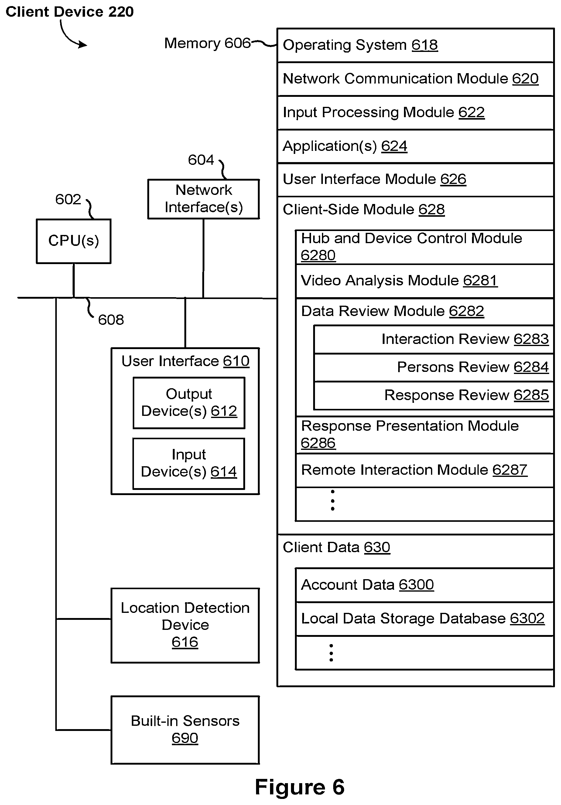 Patent US12347201 Figure 8 – Interacting with visitors of a connected home environment