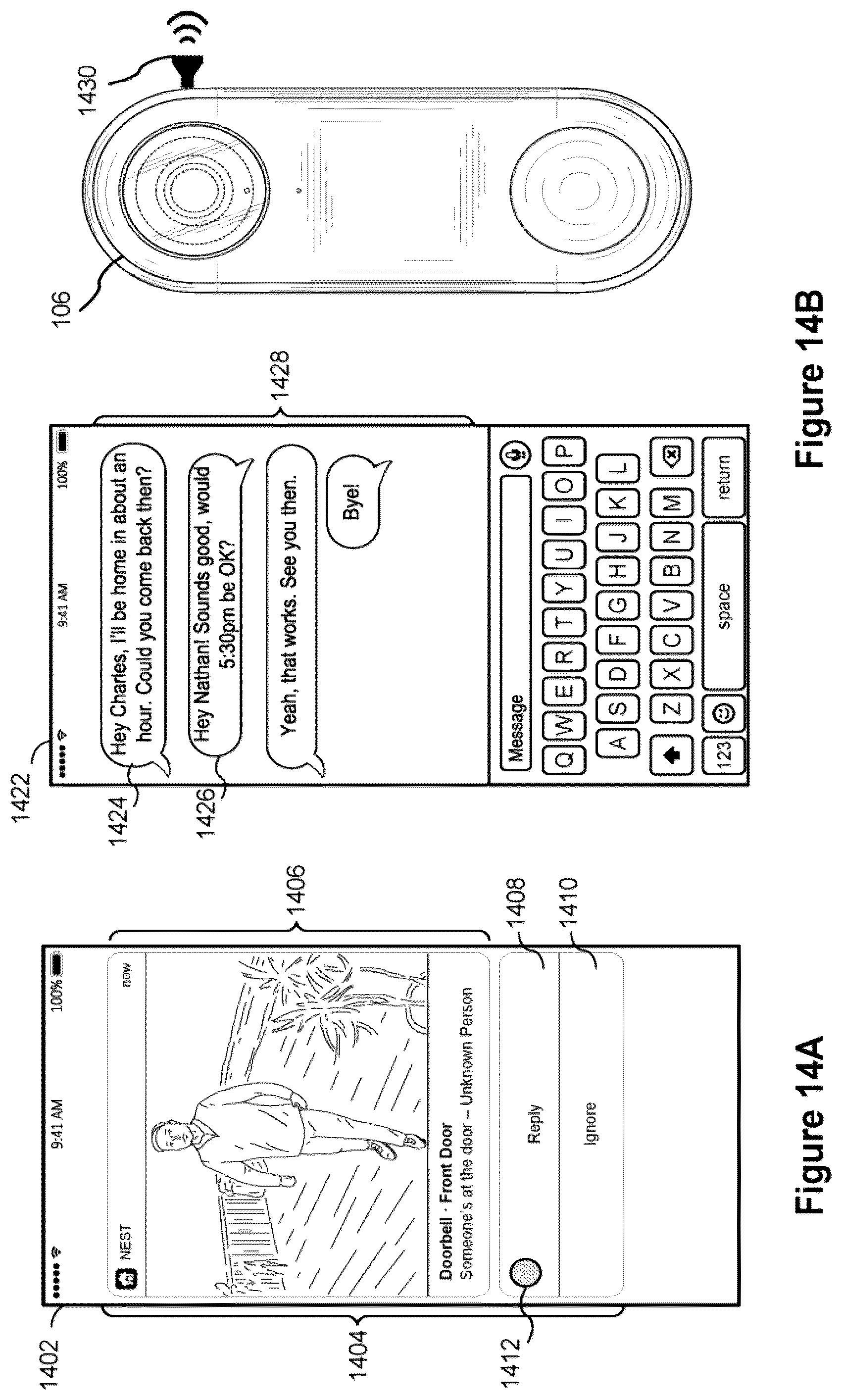 Patent US12347201 Figure 20 – Interacting with visitors of a connected home environment