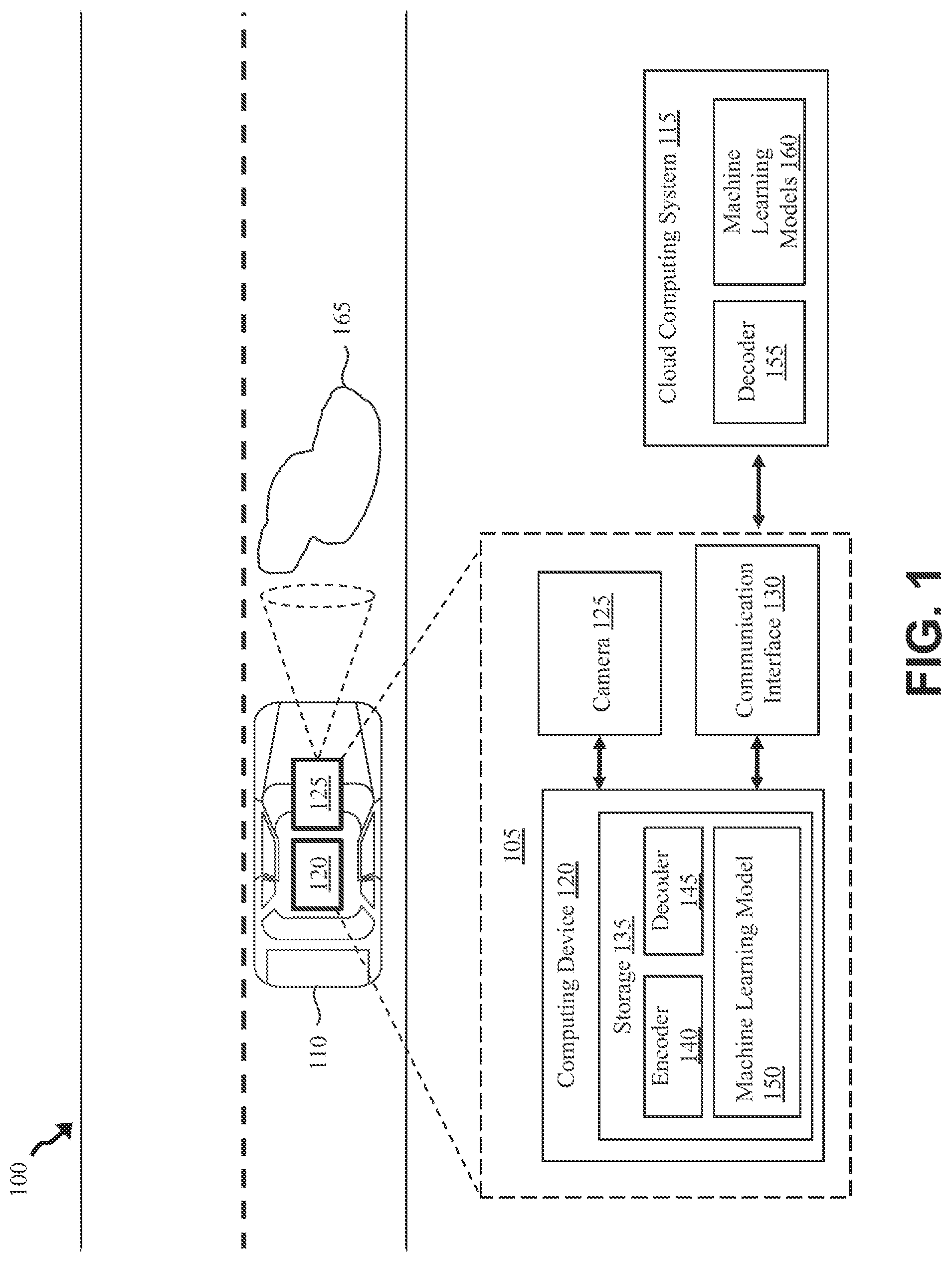 Patent US12347208 — Real-time object detection from decompressed images — Figure 1