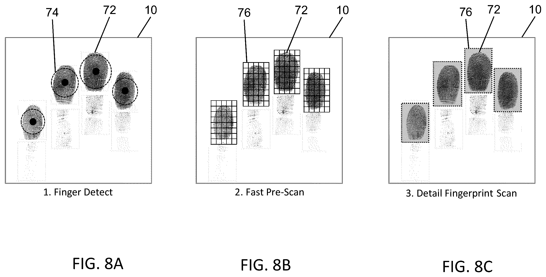 Patent US12347224 Figure 8 – Sensor and system for biometric sensing having multi-segment architecture, and methods of using the same