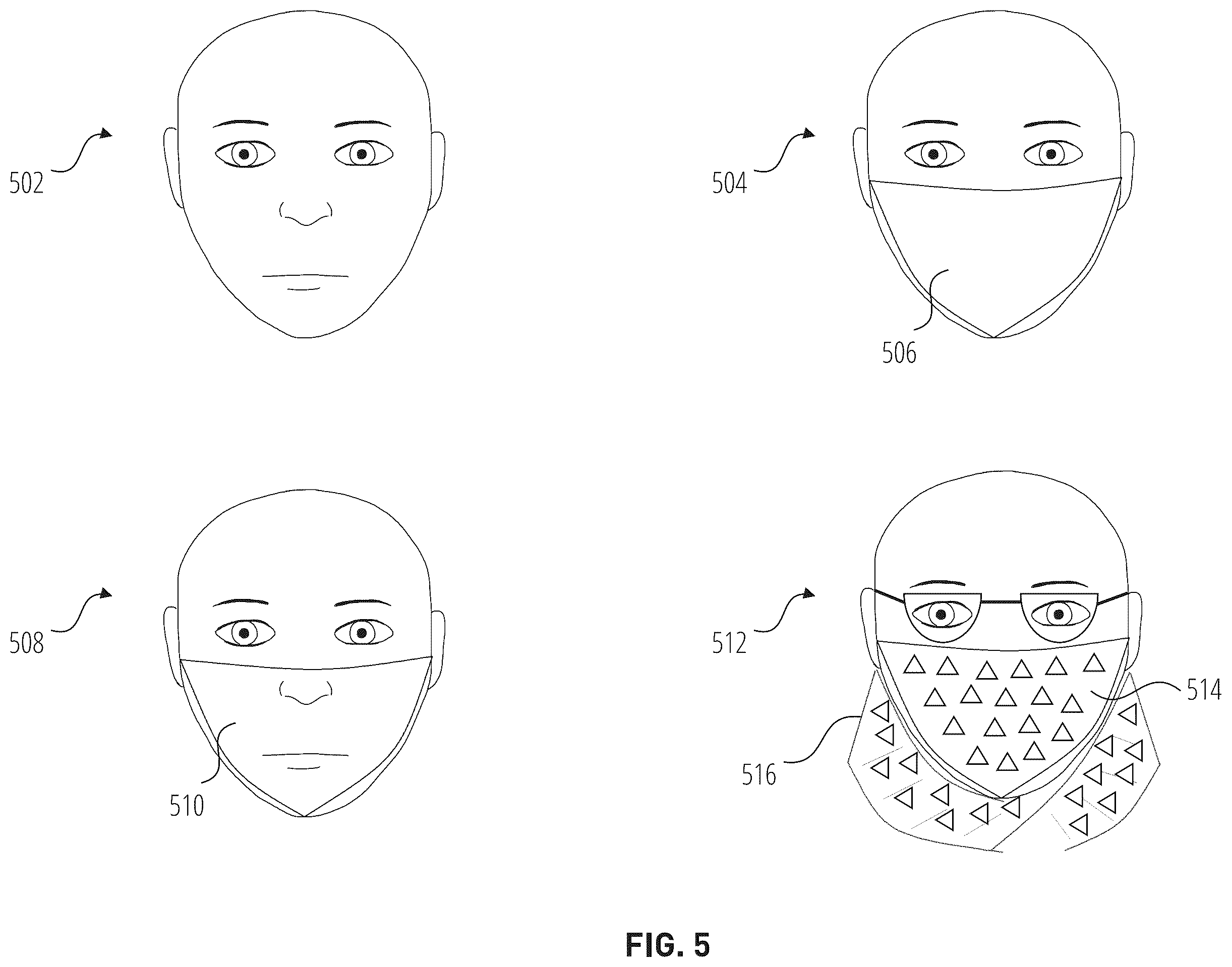 Patent US12347228 Figure 5 – Systems and methods for privacy-preserving facemask-compliance-level measurement
