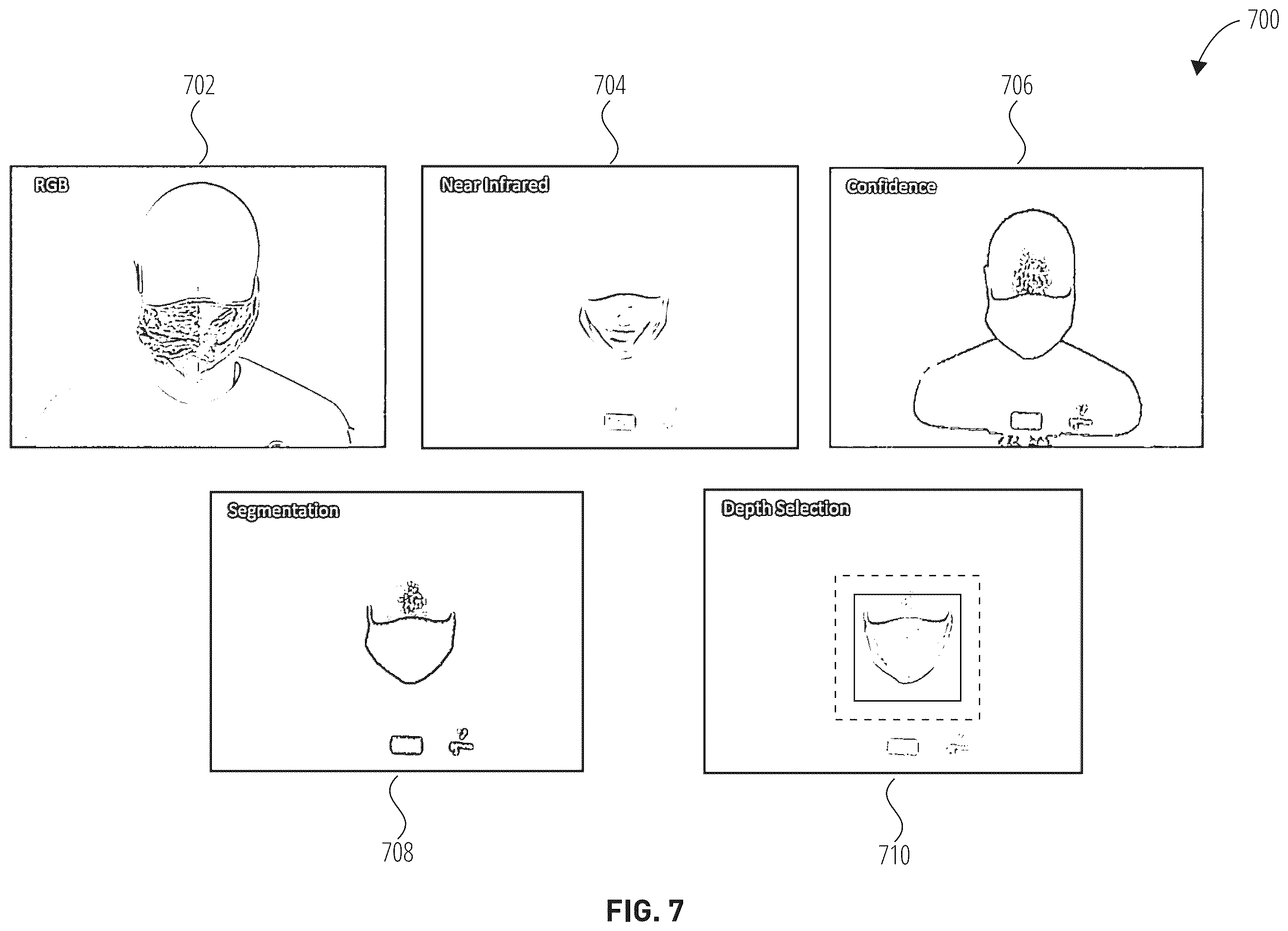 Patent US12347228 Figure 7 – Systems and methods for privacy-preserving facemask-compliance-level measurement