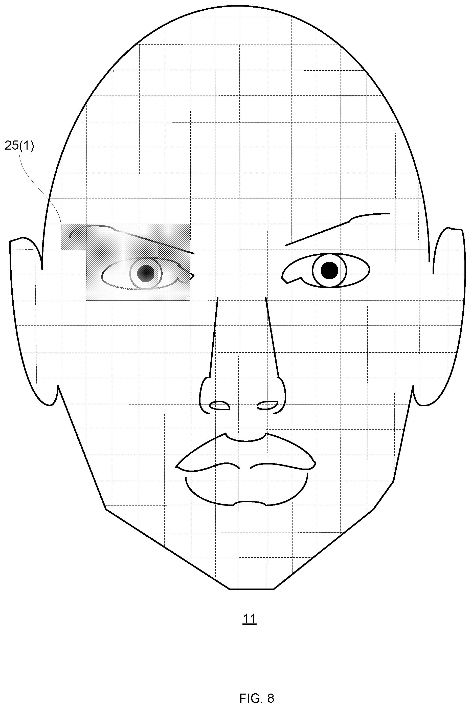 Patent US12347230 Figure 8 – High resolution face matching