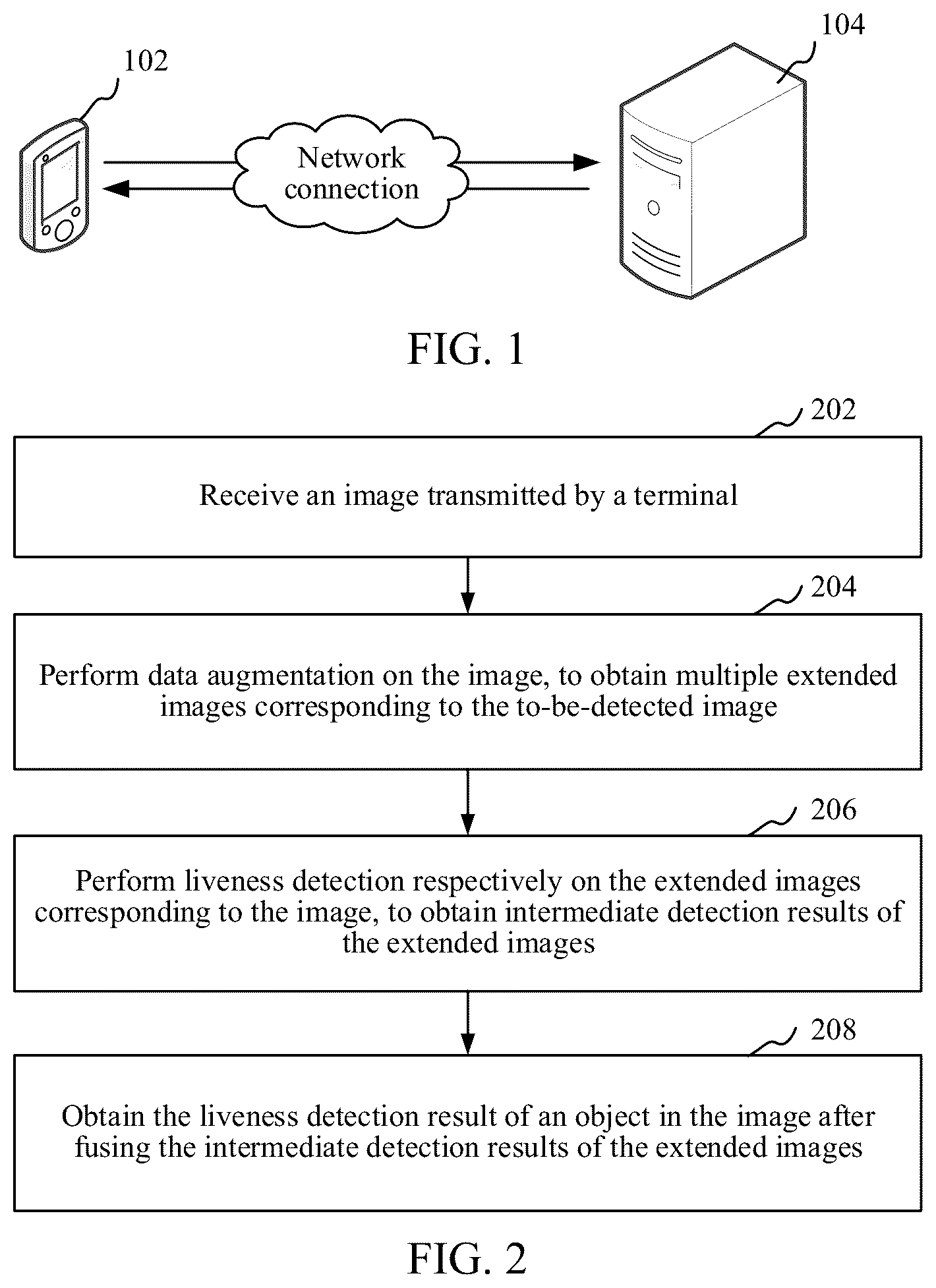Patent US12347239 — Face liveness detection method, system, apparatus, computer device, and storage medium — Figure 1