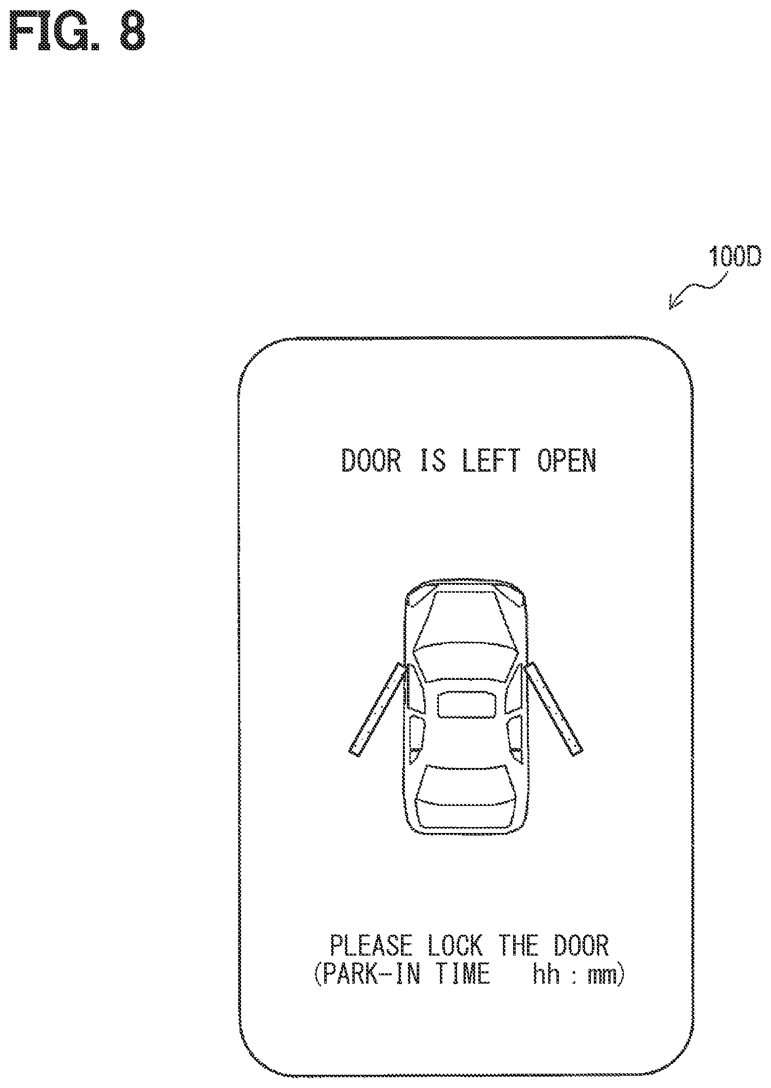 Patent US12347244 Figure 8 – Abnormality determination parking support device, method, and system