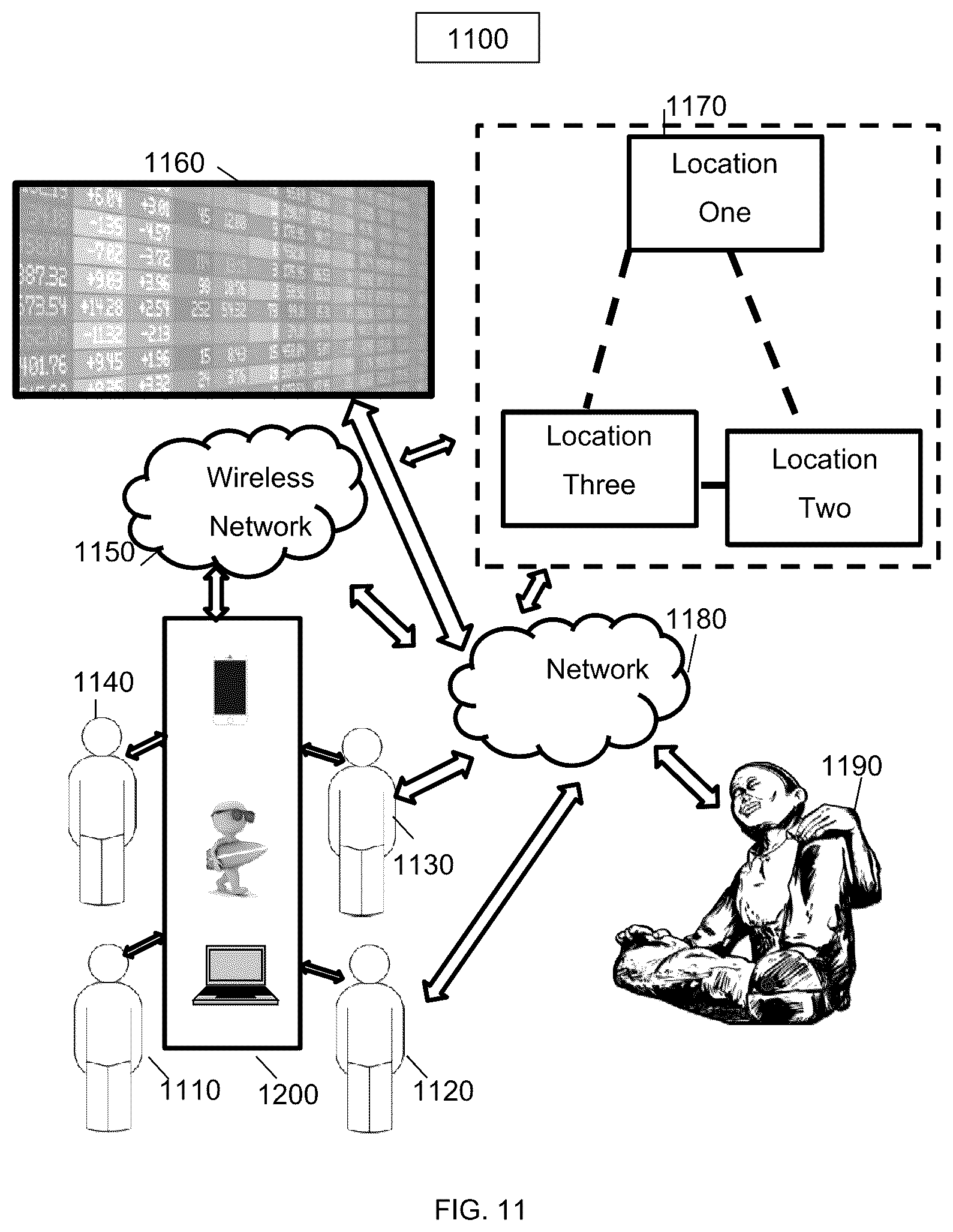 Patent US12347265 Figure 11 – Implementations of a computerized business transaction exchange for various users