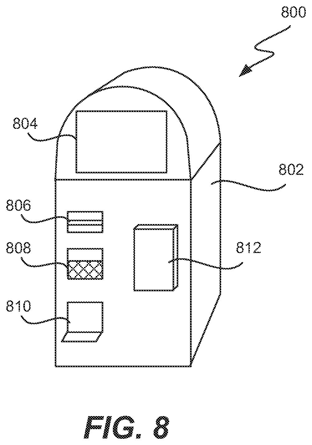 Patent US12347268 Figure 8 – Adaptive mobile device gaming system