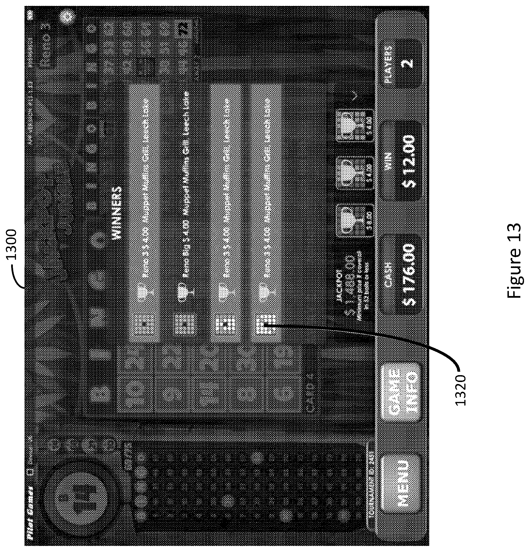 Patent US12347274 Figure 15 – Virtual world gaming tournament with skill-based bonus game
