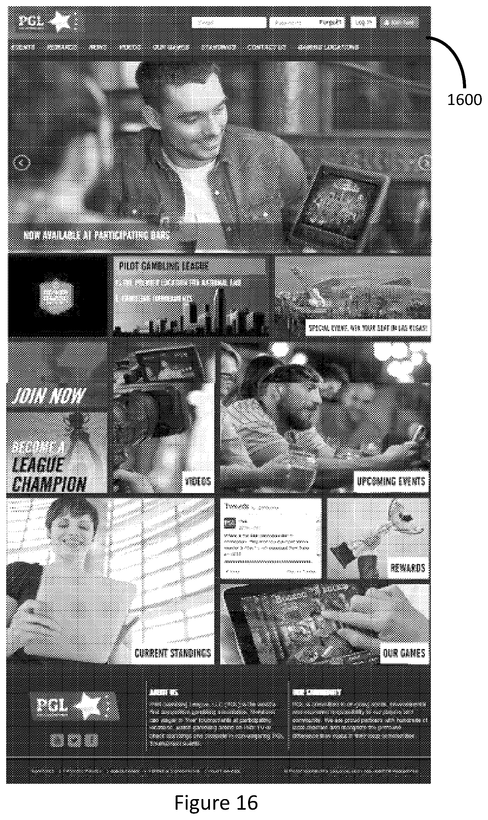 Patent US12347274 Figure 18 – Virtual world gaming tournament with skill-based bonus game