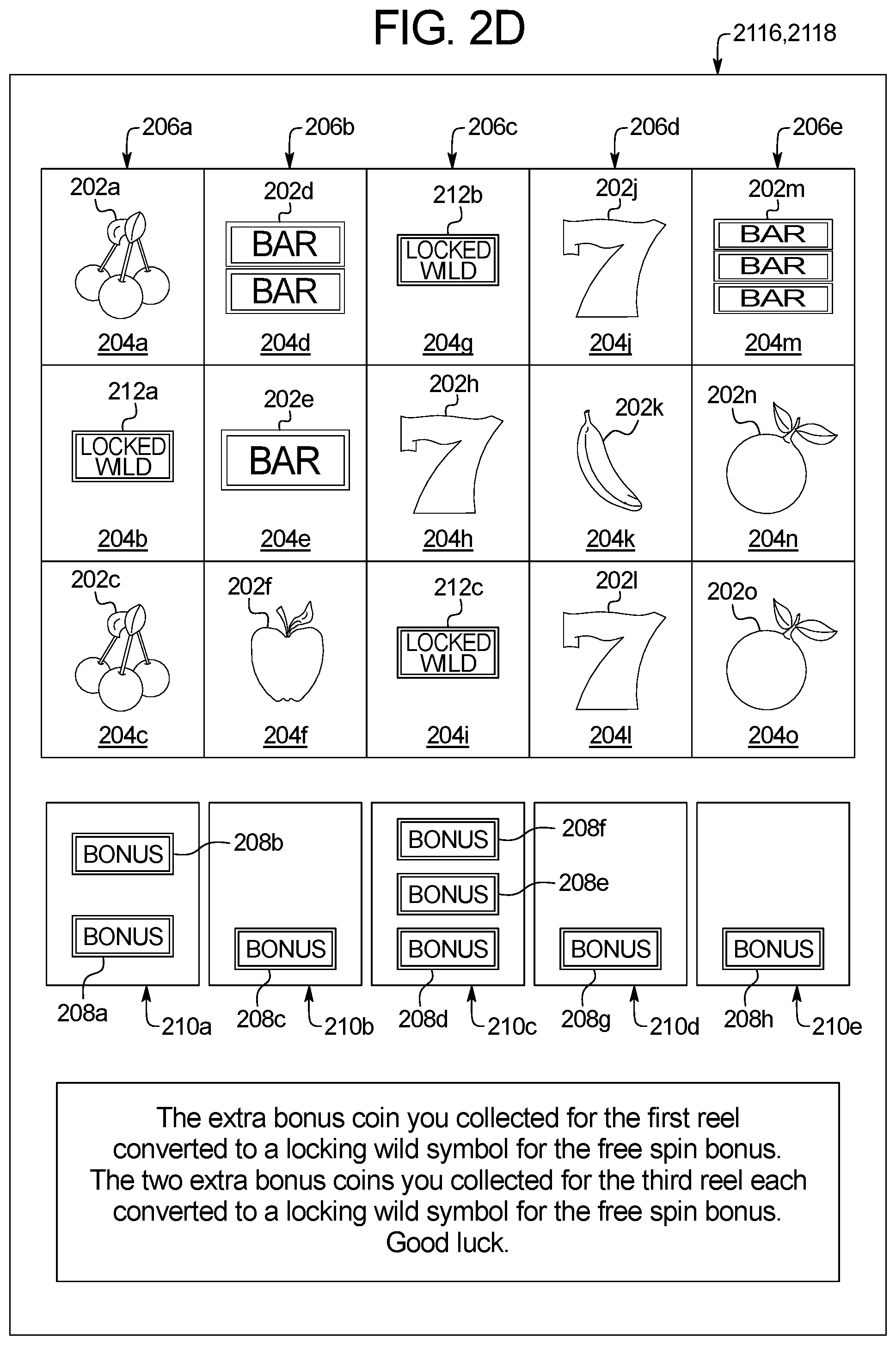 Patent US12347276 Figure 5 – System and method for providing awards based on accumulating triggering elements independent of reel symbols