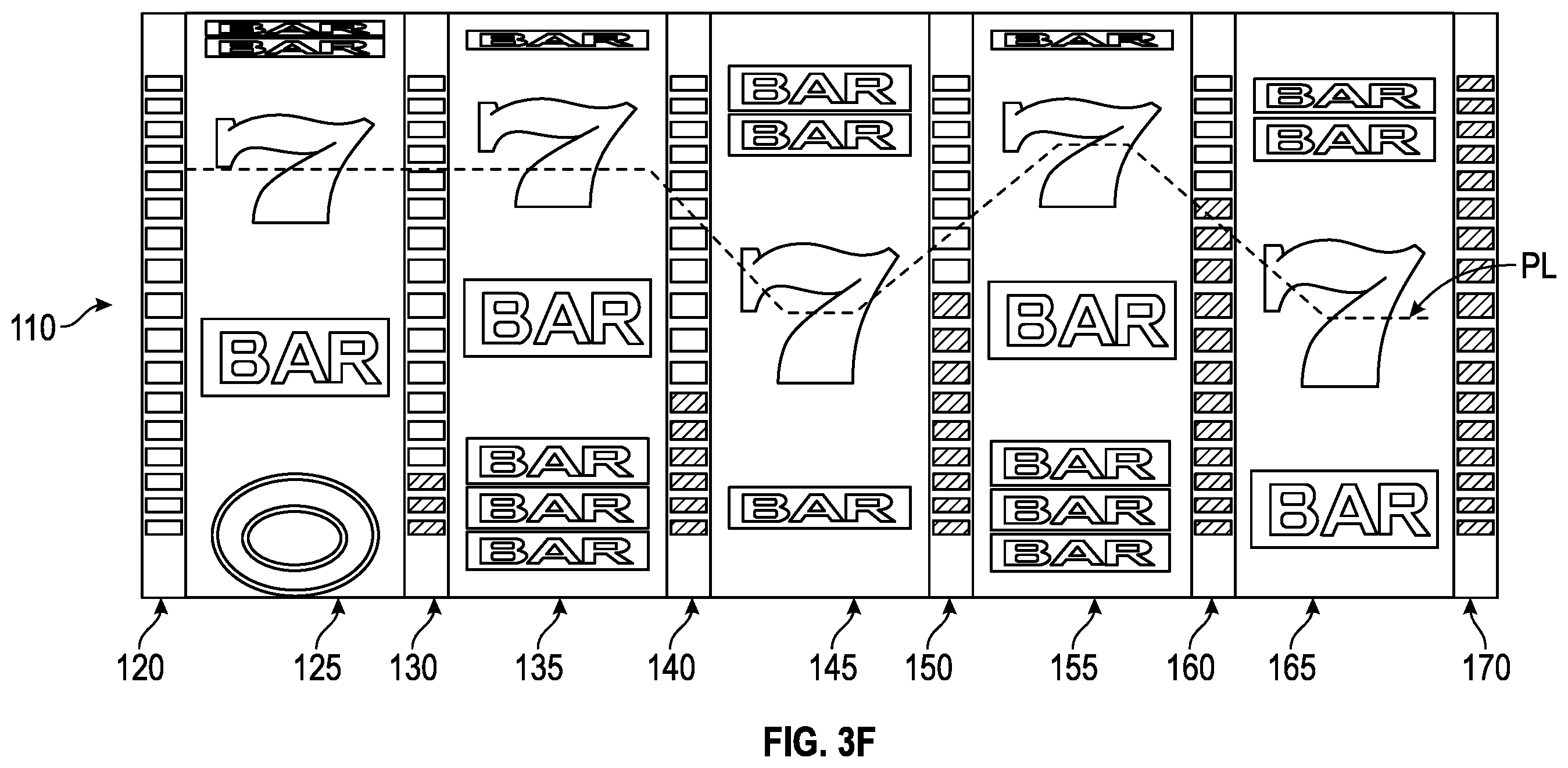 Patent US12347280 Figure 9 – Gaming system having a reel assembly with winning symbol combination indicating reel dividers
