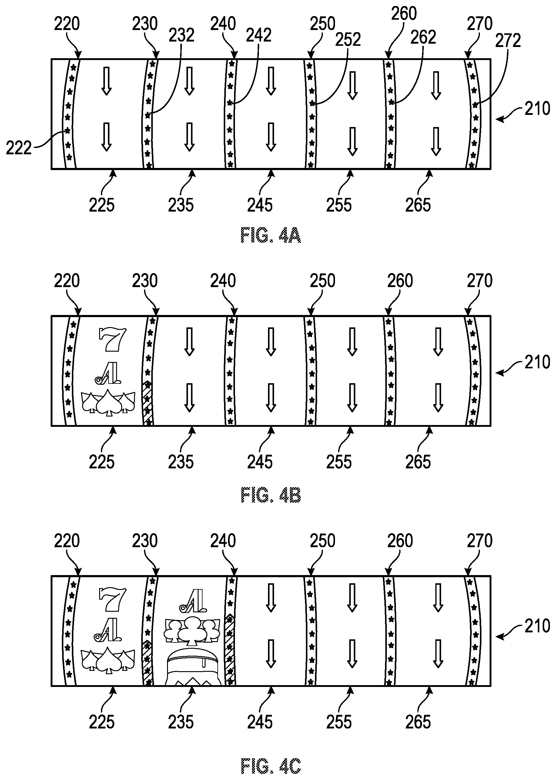 Patent US12347280 Figure 10 – Gaming system having a reel assembly with winning symbol combination indicating reel dividers