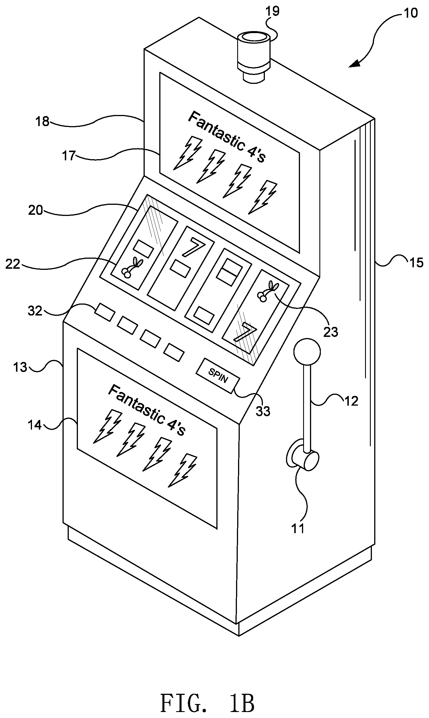 Patent US12347281 Figure 2 – Gaming device having multiple game play option