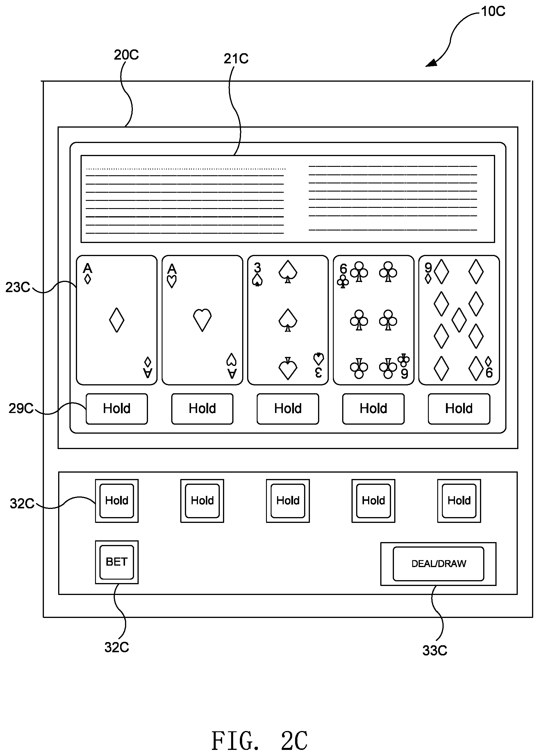 Patent US12347281 Figure 5 – Gaming device having multiple game play option