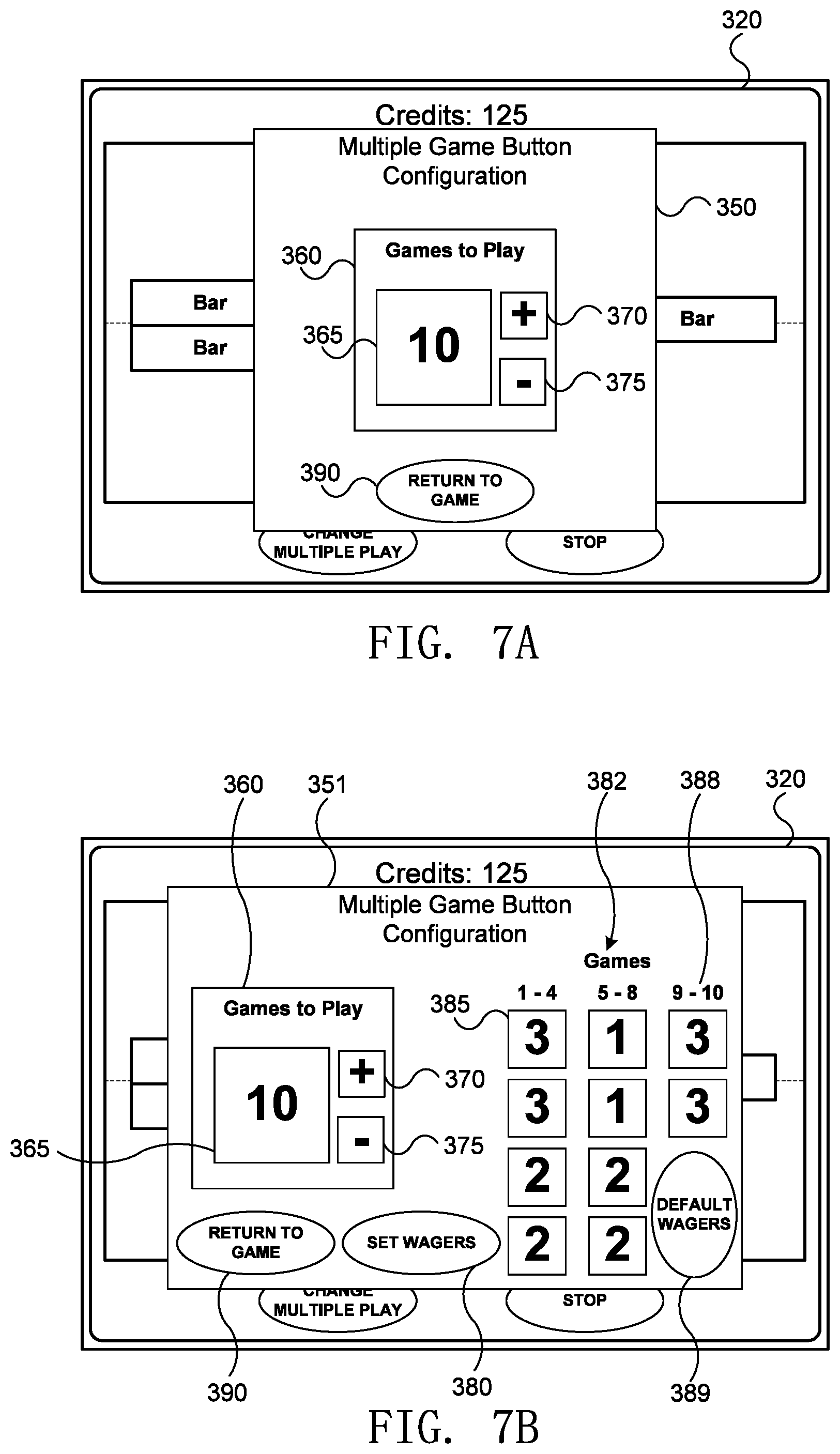 Patent US12347281 Figure 12 – Gaming device having multiple game play option