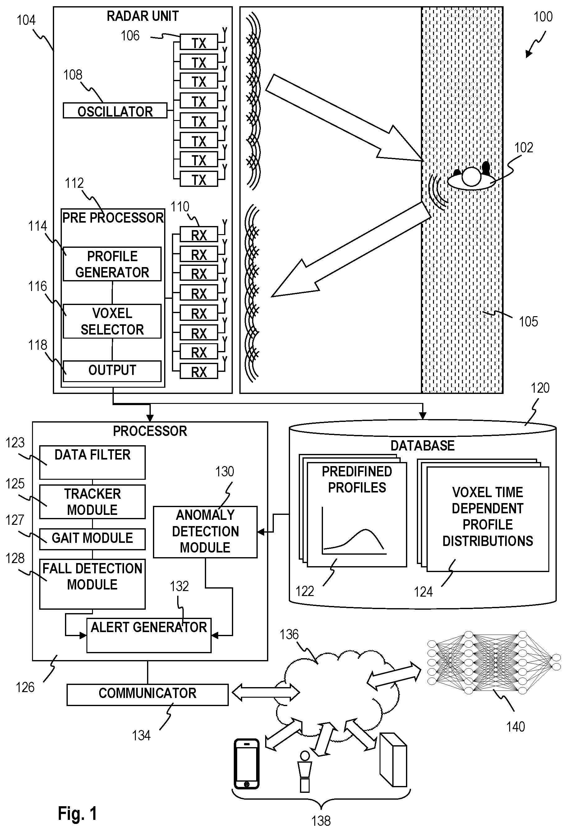 Patent US12347298 Figure 1 – Target monitoring and alert system and method